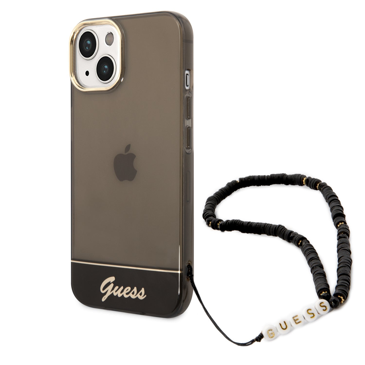Coque iPhone 14 Plus Guess teintée inclinée