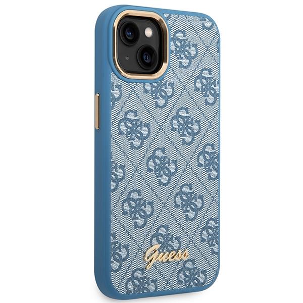 Coque iPhone 14 Plus Guess dorée vue droite