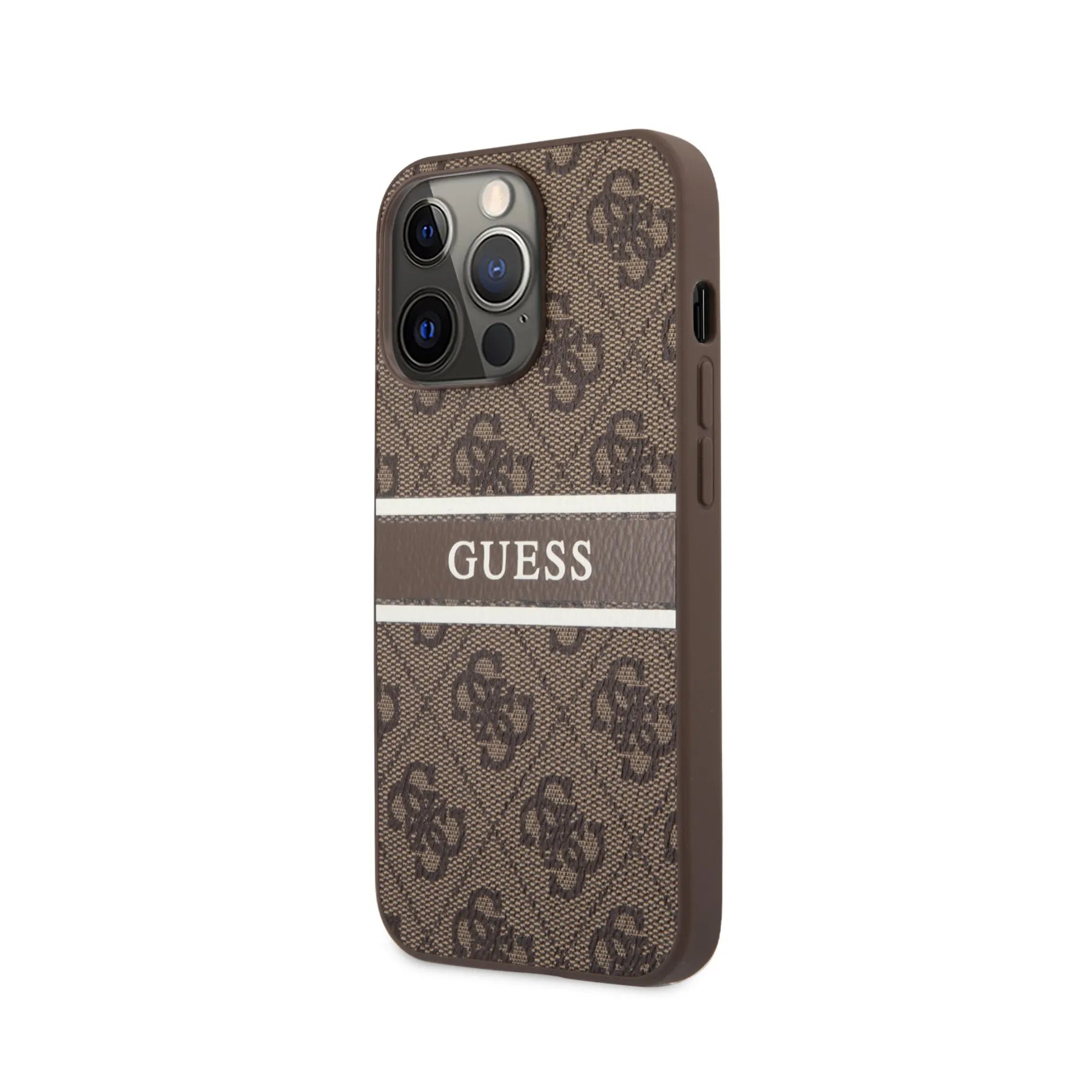 Coque iPhone 13 Pro Guess bande inclinée