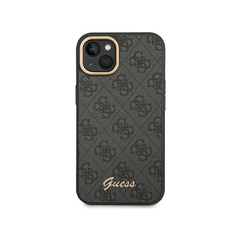 Coque iPhone 14 Plus Guess dorée vue face