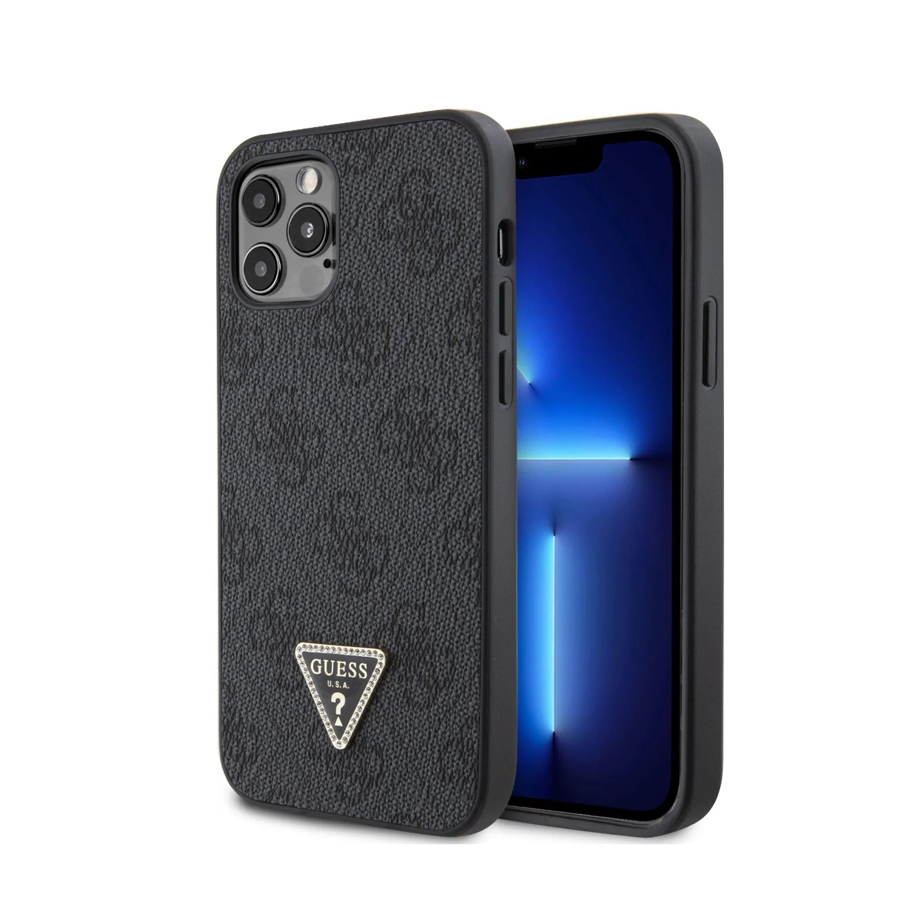 Coque iPhone 12 Pro Guess triangle 2 vues