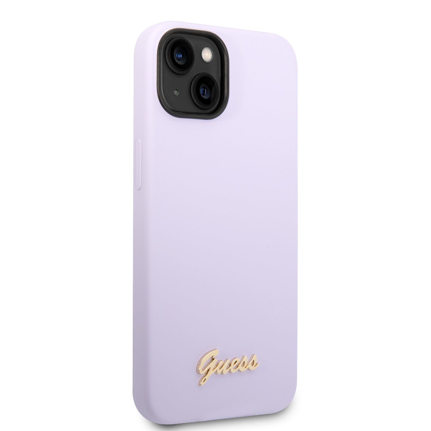 Coque iPhone 14 Plus Guess soft touch vue droite