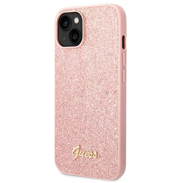 Coque iPhone 14 Plus Guess brillante inclinée