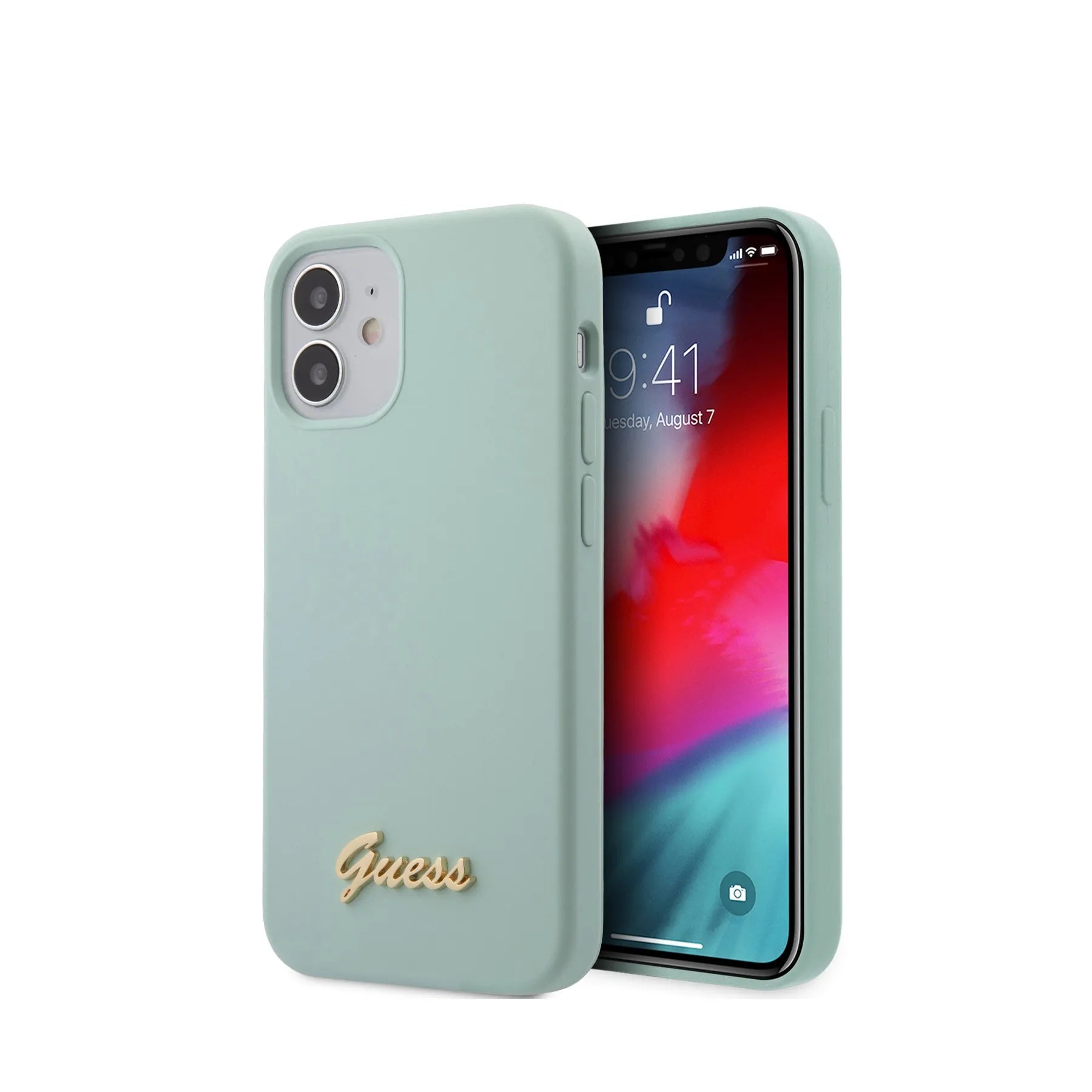 Coque iPhone 12 mini Guess soft touch 2 vues
