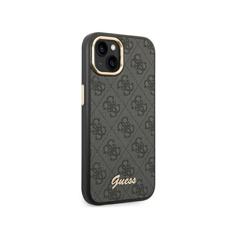 Coque iPhone 14 Plus Guess dorée vue droite