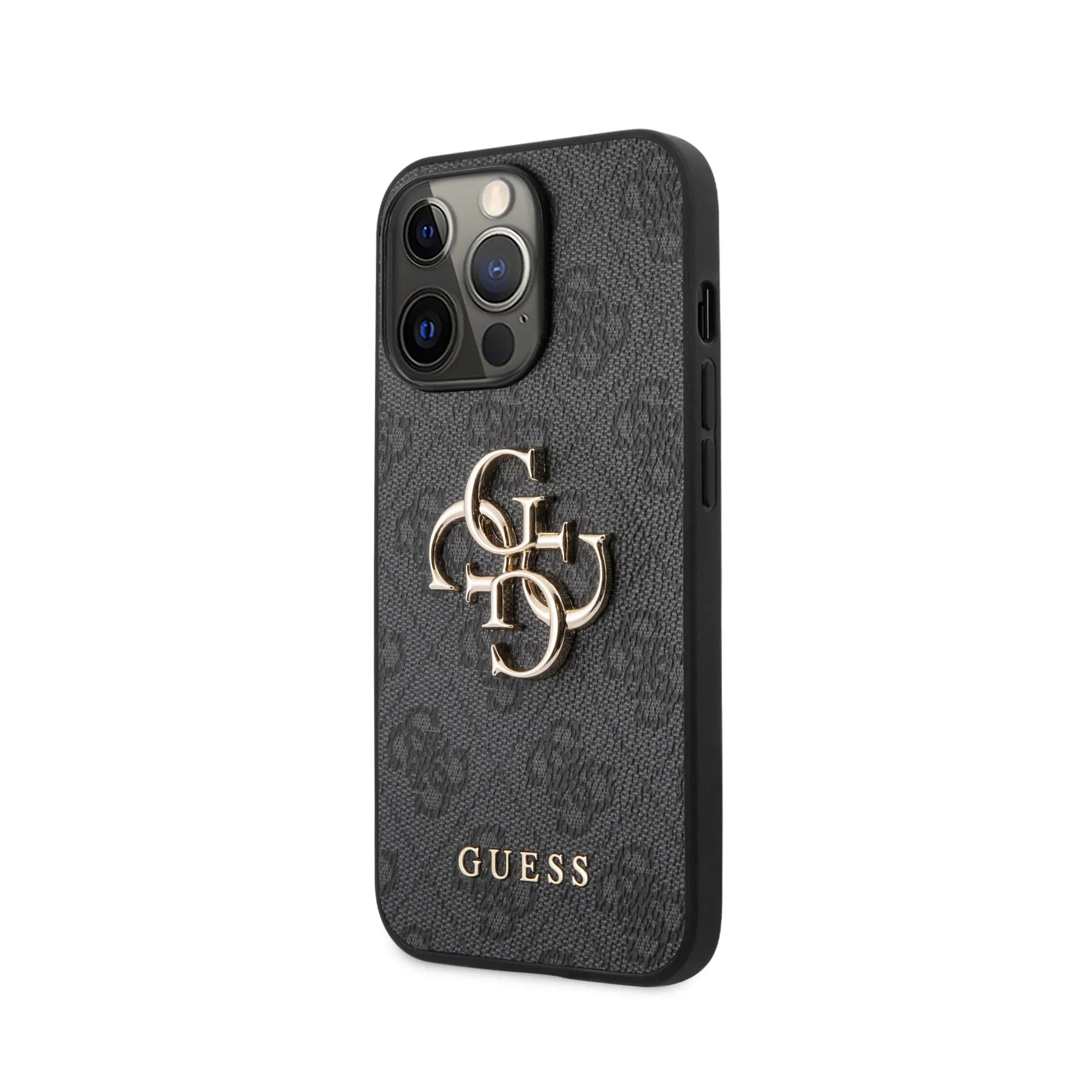Coque iPhone 13 Pro Guess 4G inclinée