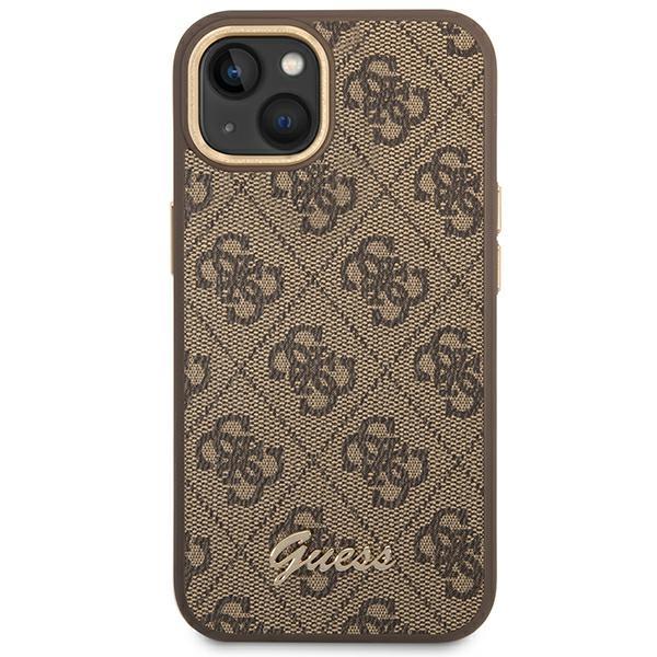 Coque iPhone 14 Plus Guess dorée vue face