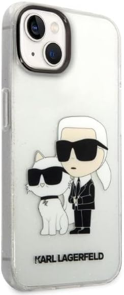 Coque iPhone 14 Plus Karl Lagerfeld Karl et Choupette vue droite