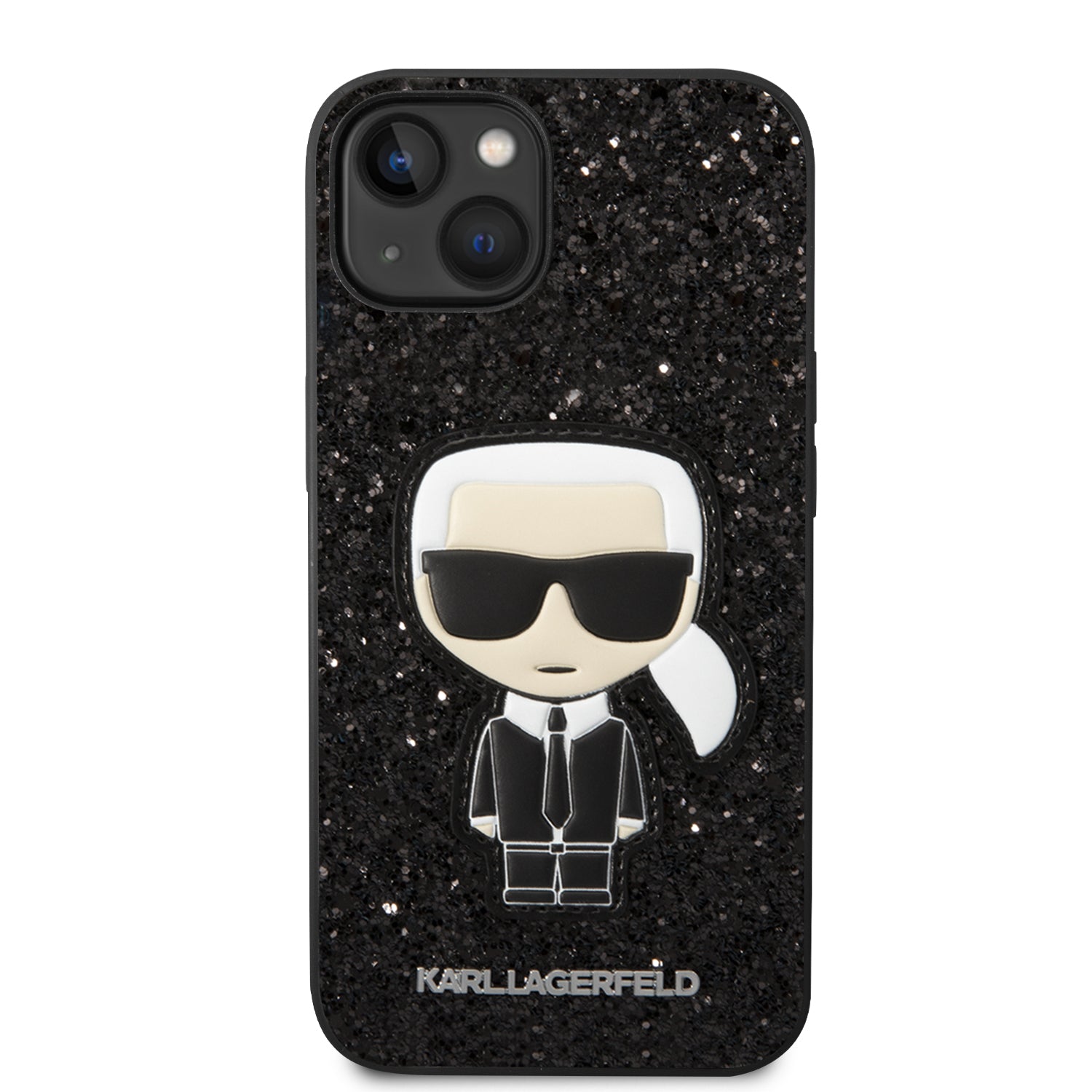 Coque iPhone 14 Plus Karl Lagerfeld Karl strass vue face