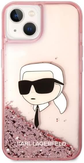 Coque iPhone 14 Plus Karl Lagerfeld Karl & paillettes vue face