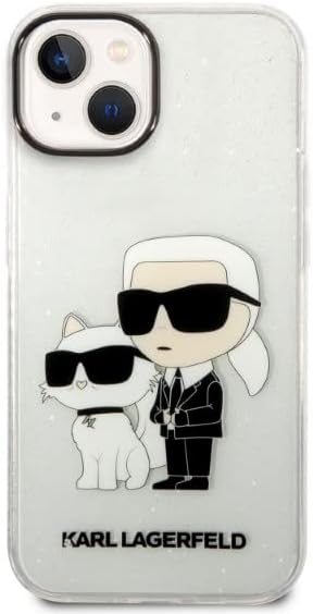 Coque iPhone 14 Plus Karl Lagerfeld Karl et Choupette vue face