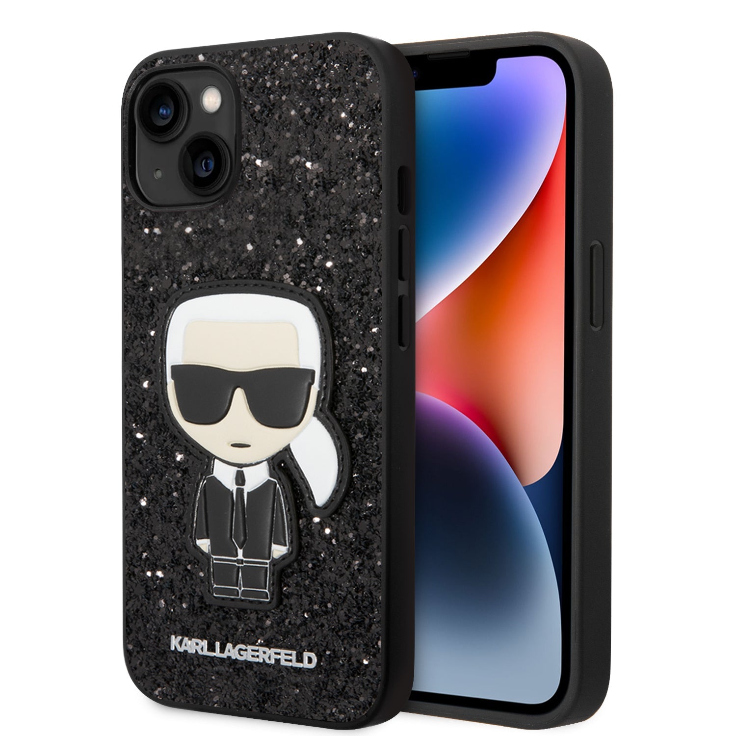 Coque iPhone 14 Plus Karl Lagerfeld Karl strass 2 vues