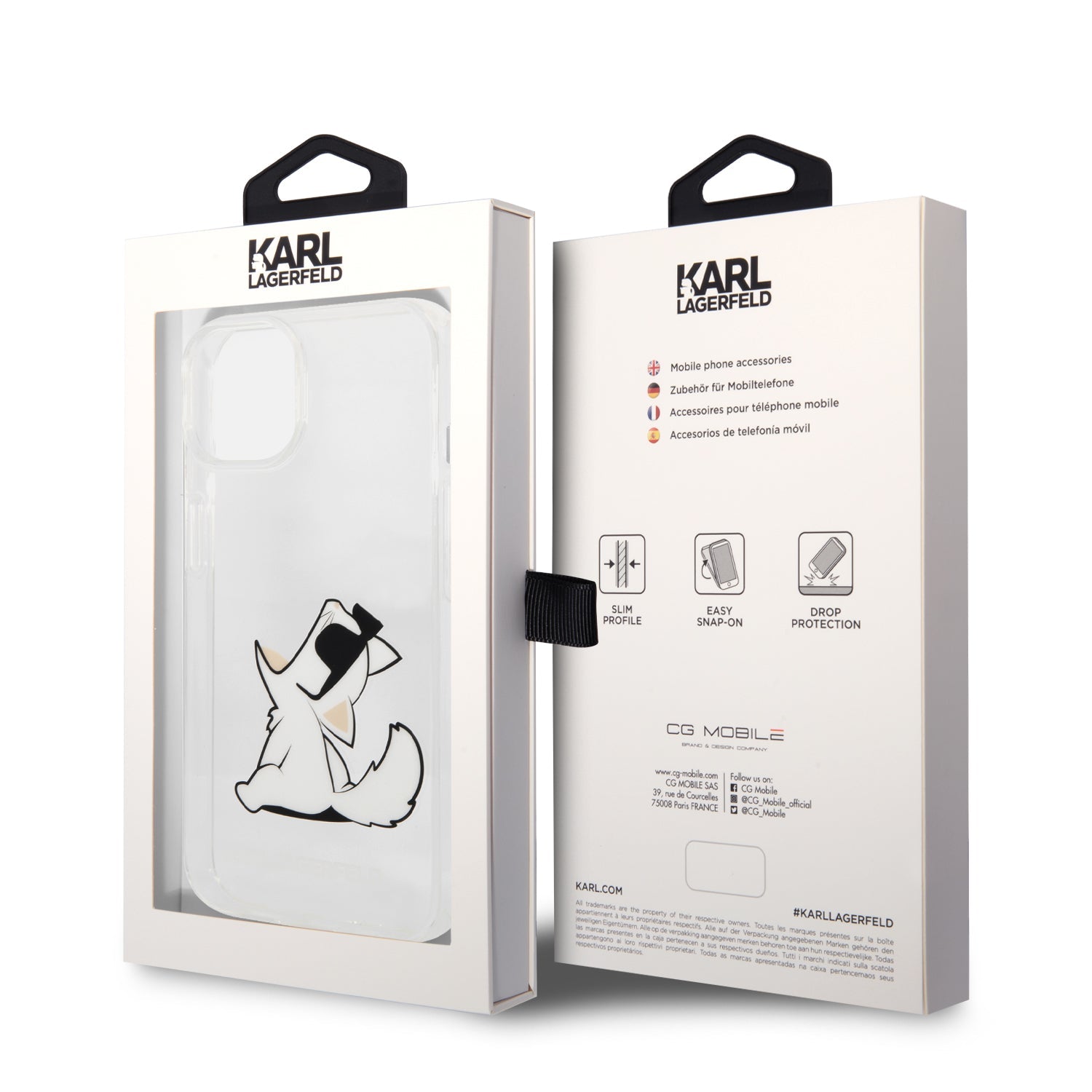 Coque iPhone 14 Plus Karl Lagerfeld Choupette