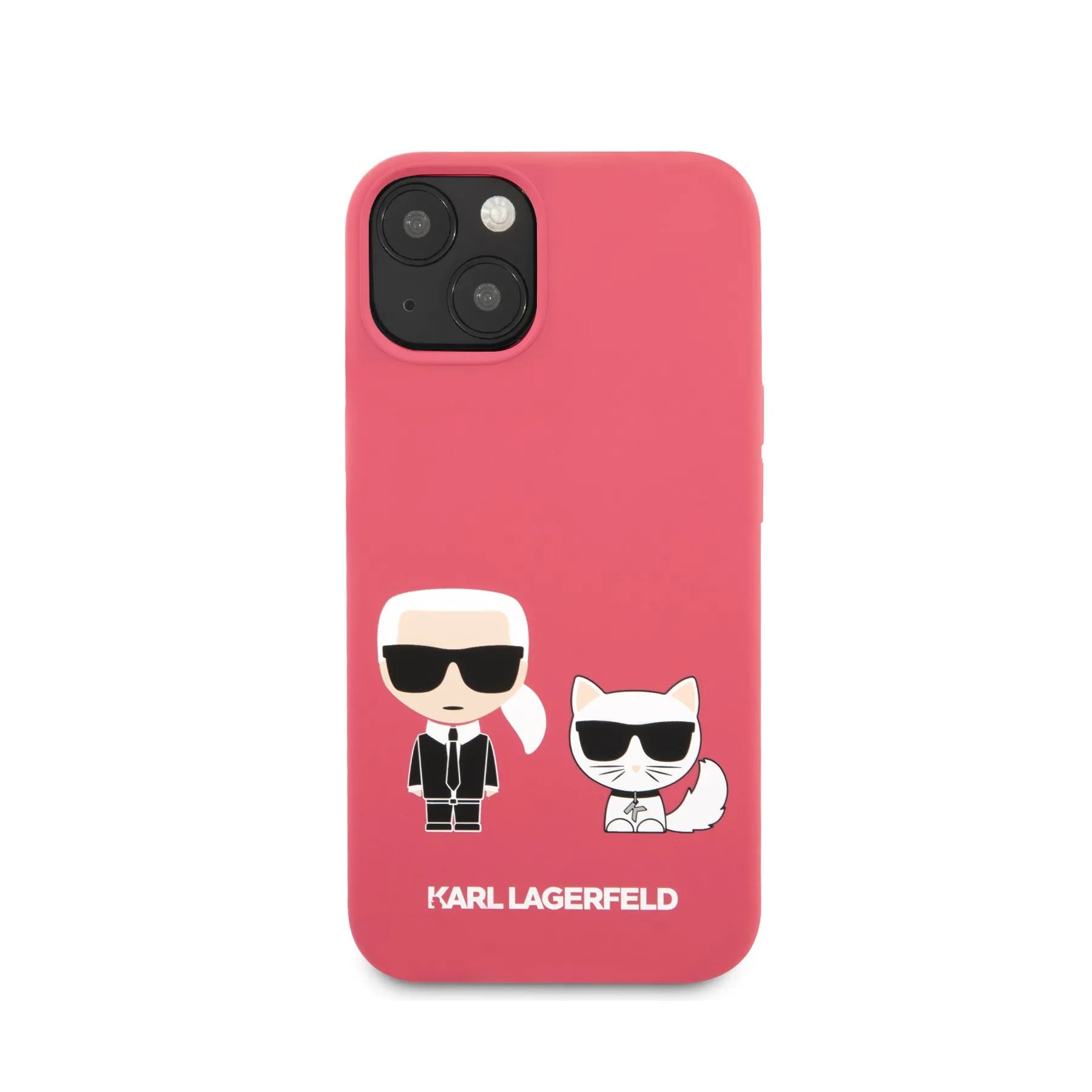Coque iPhone 13 Karl Lagerfeld Karl et Choupette vue face