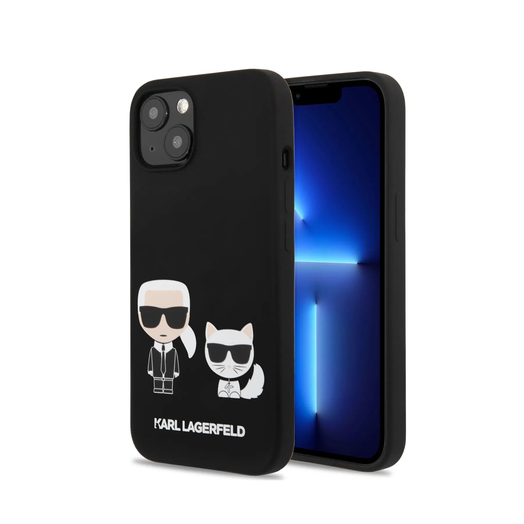 Coque iPhone 13 Karl Lagerfeld Karl et Choupette 2 vues