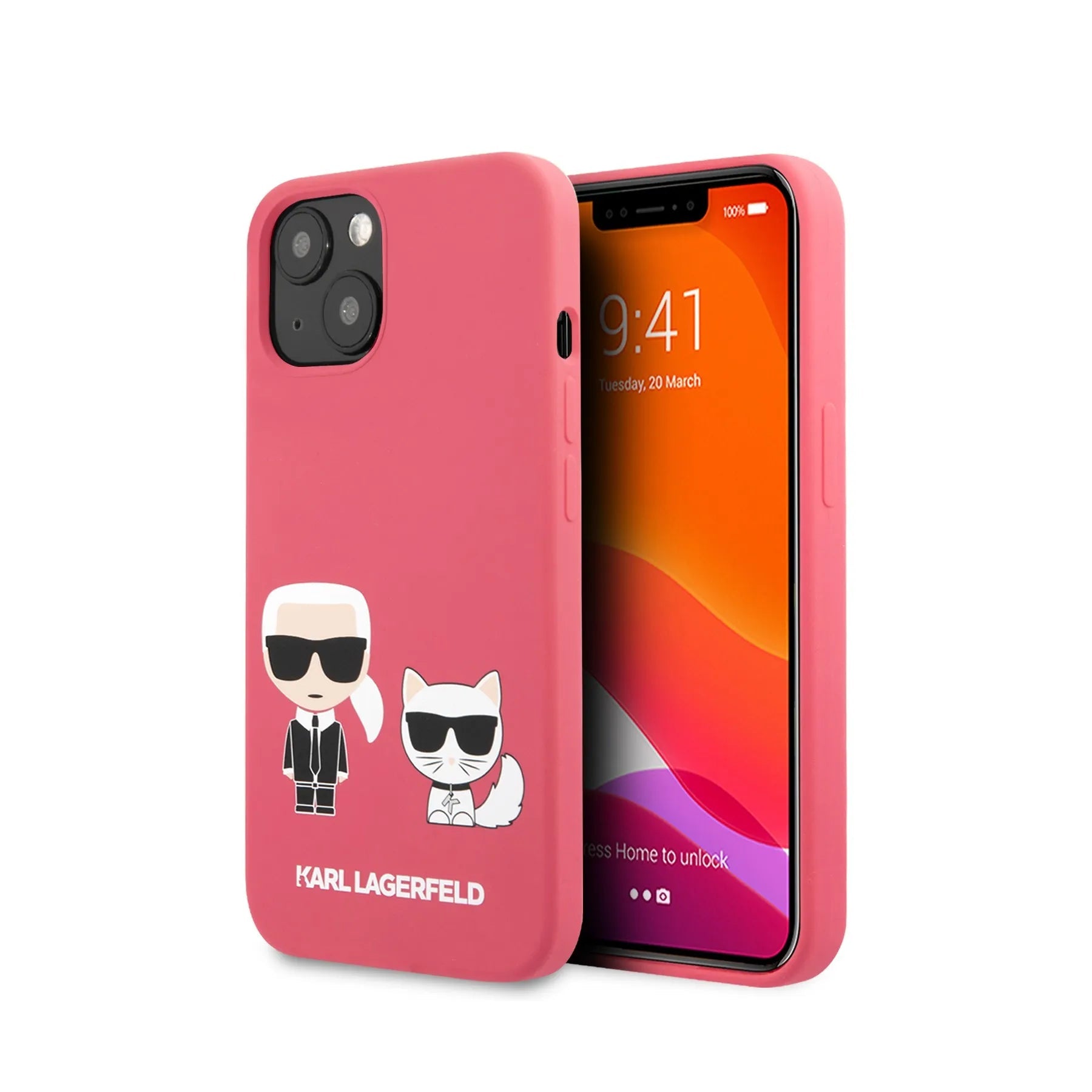 Coque iPhone 13 Karl Lagerfeld Karl et Choupette 2 vues