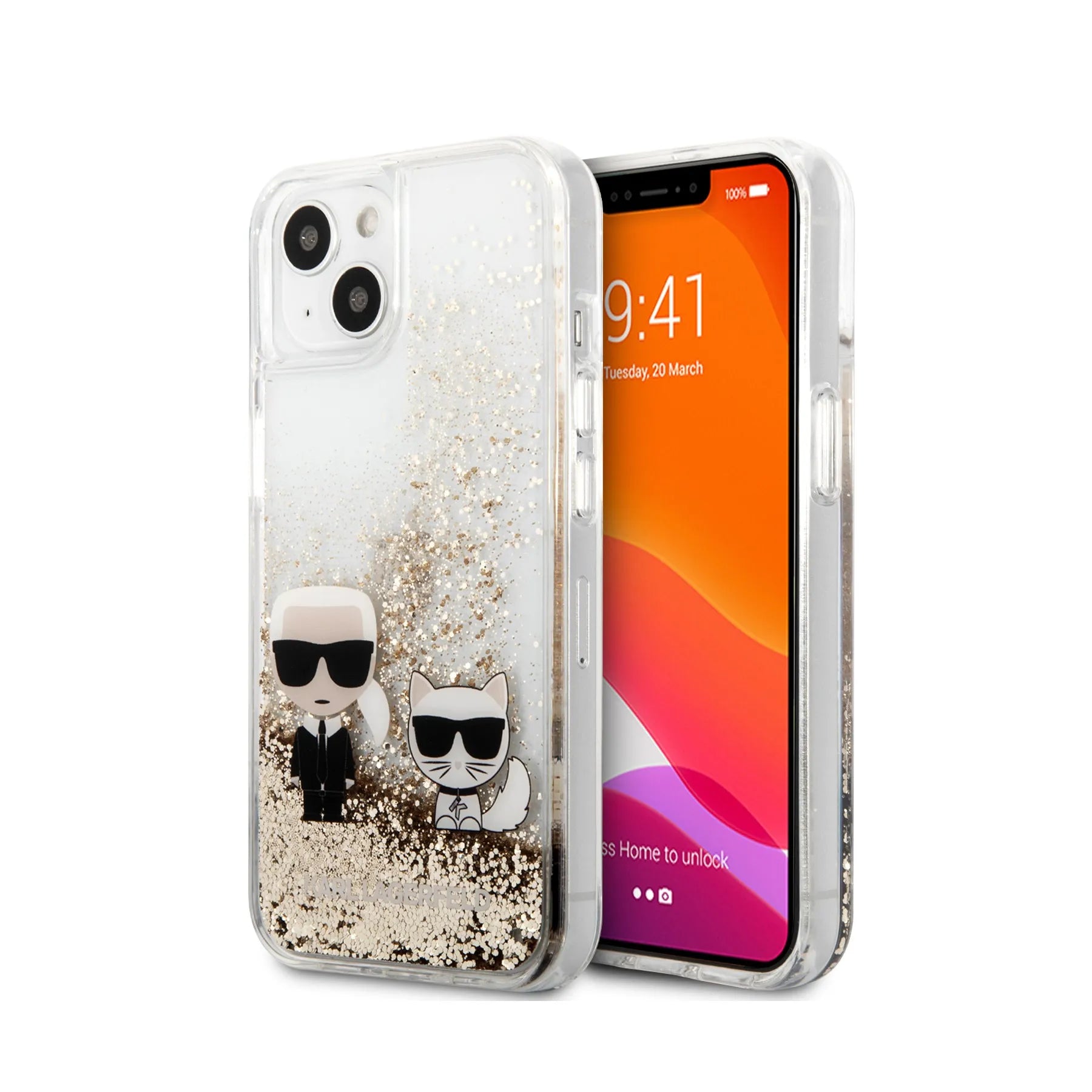 Coque iPhone 13 Karl Lagerfeld Karl et Choupette 2 vues