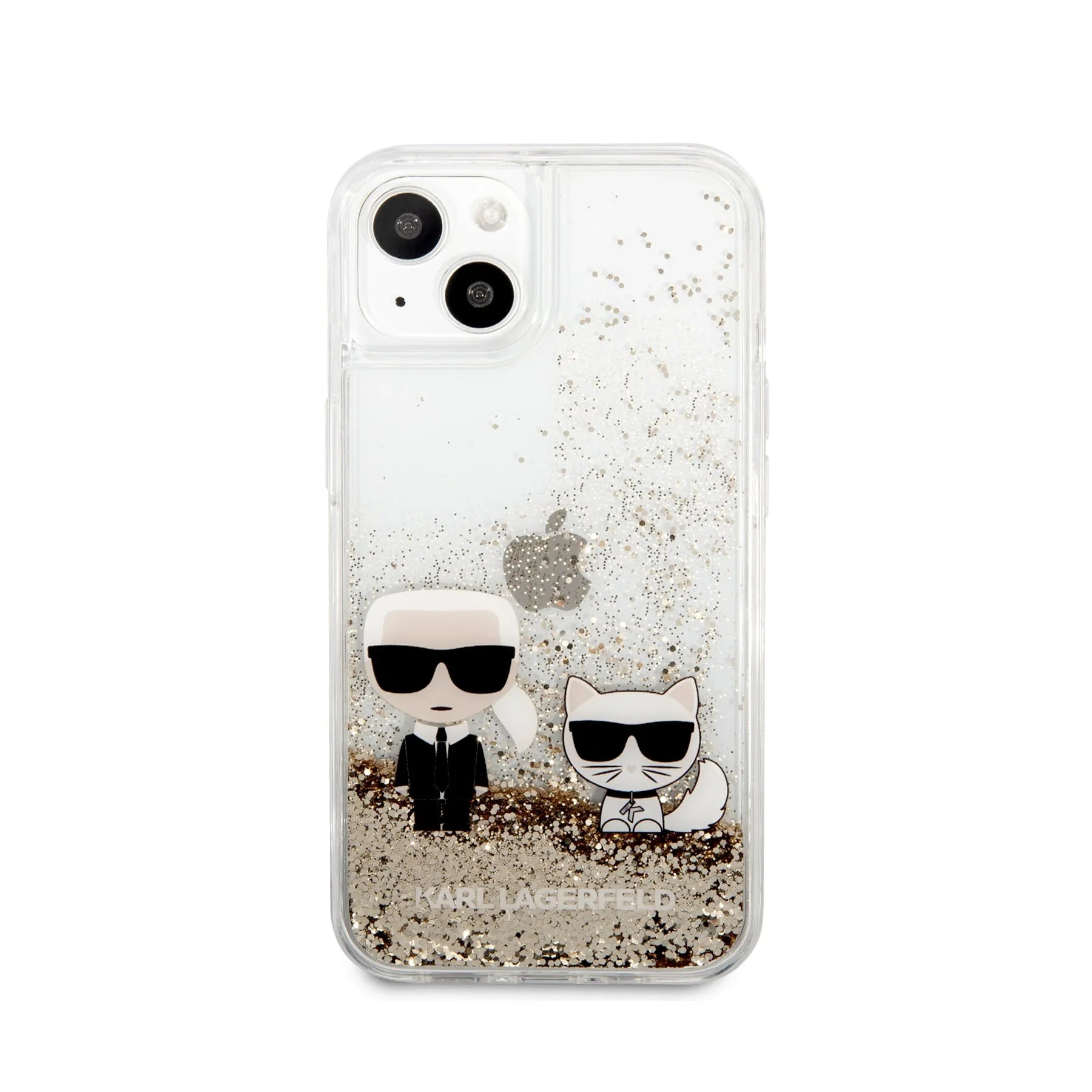 Coque iPhone 13 Karl Lagerfeld Karl et Choupette vue face