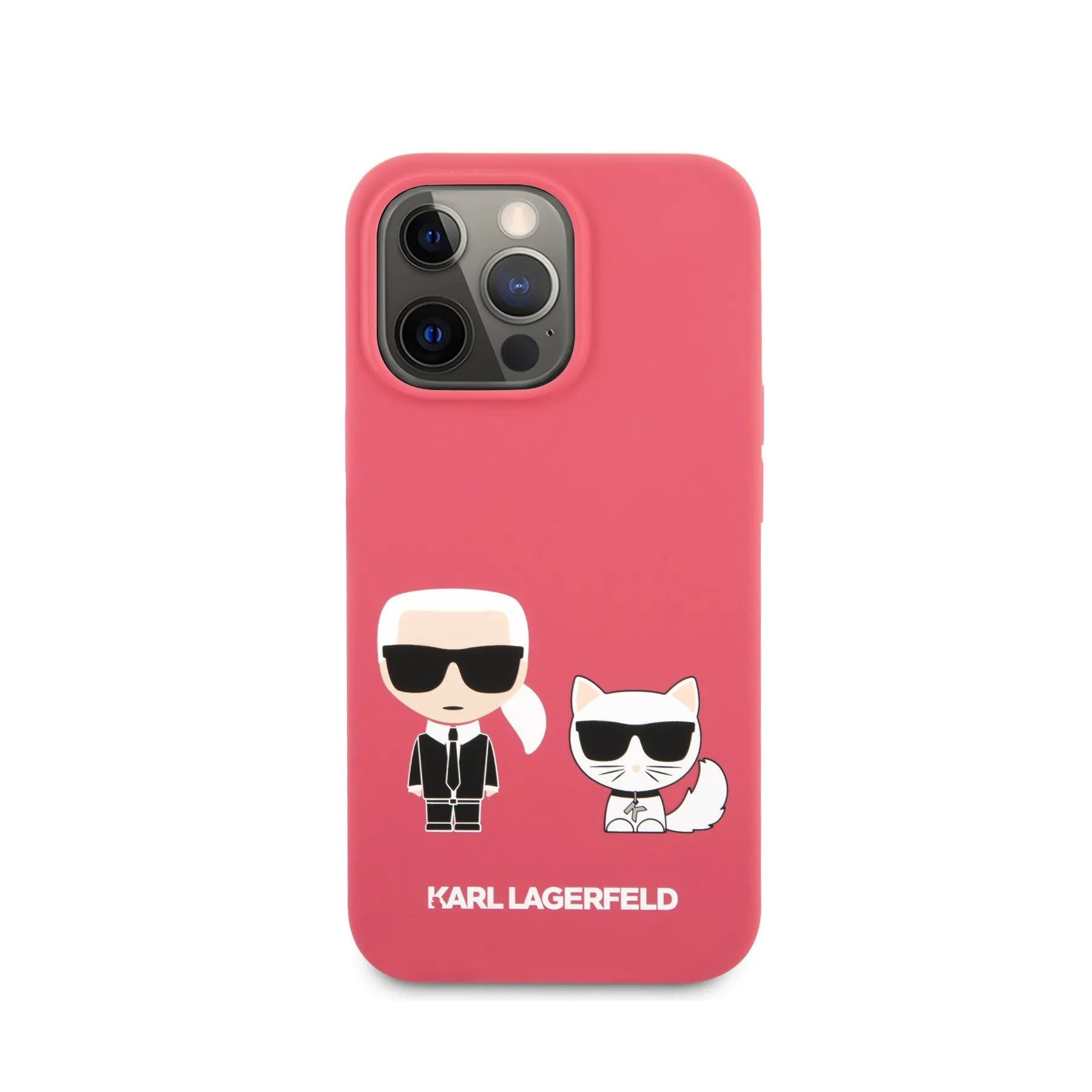 Coque iPhone 13 Pro Karl Lagerfeld Karl et Choupette vue face