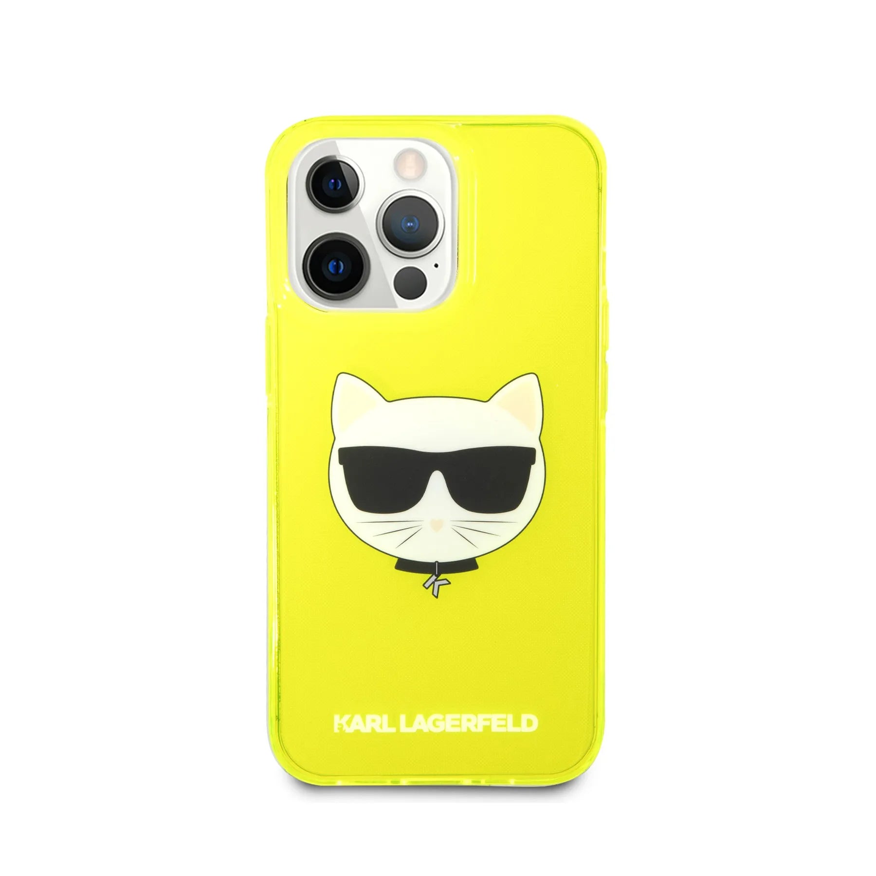 Coque iPhone 13 Pro Karl Lagerfeld Choupette vue face