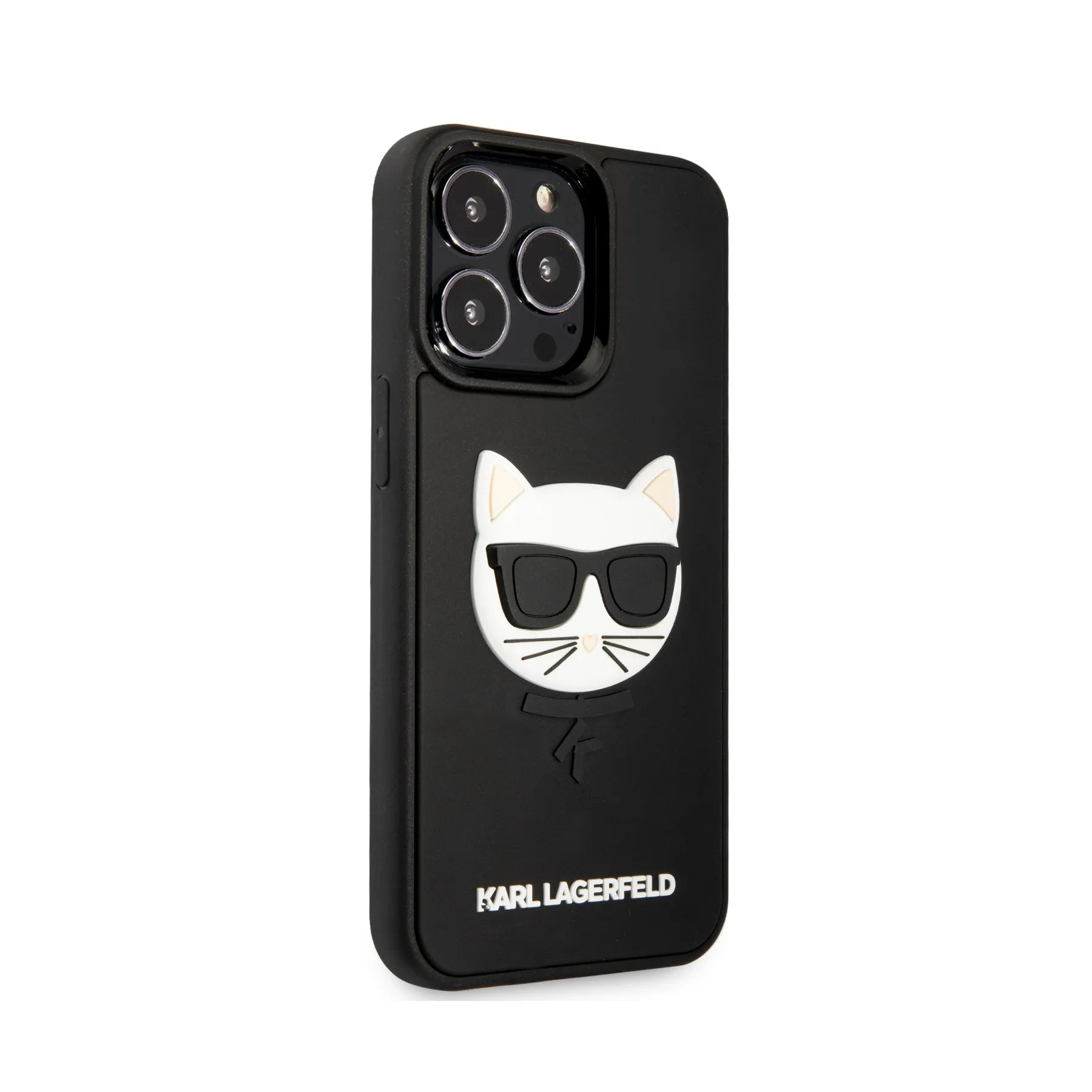 Coque iPhone 13 Pro Karl Lagerfeld Choupette vue droite
