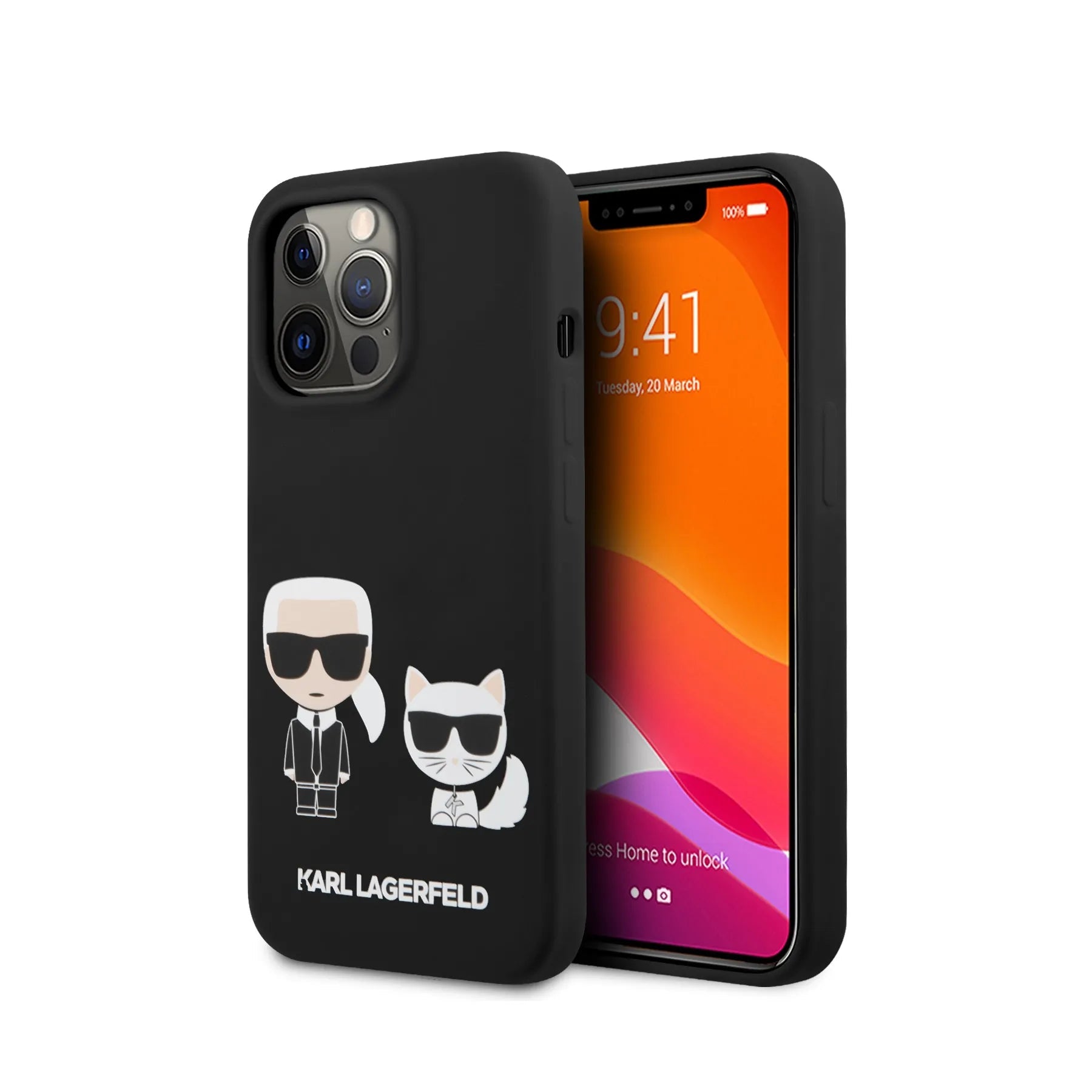 Coque iPhone 13 Pro Karl Lagerfeld Karl et Choupette 2 vues