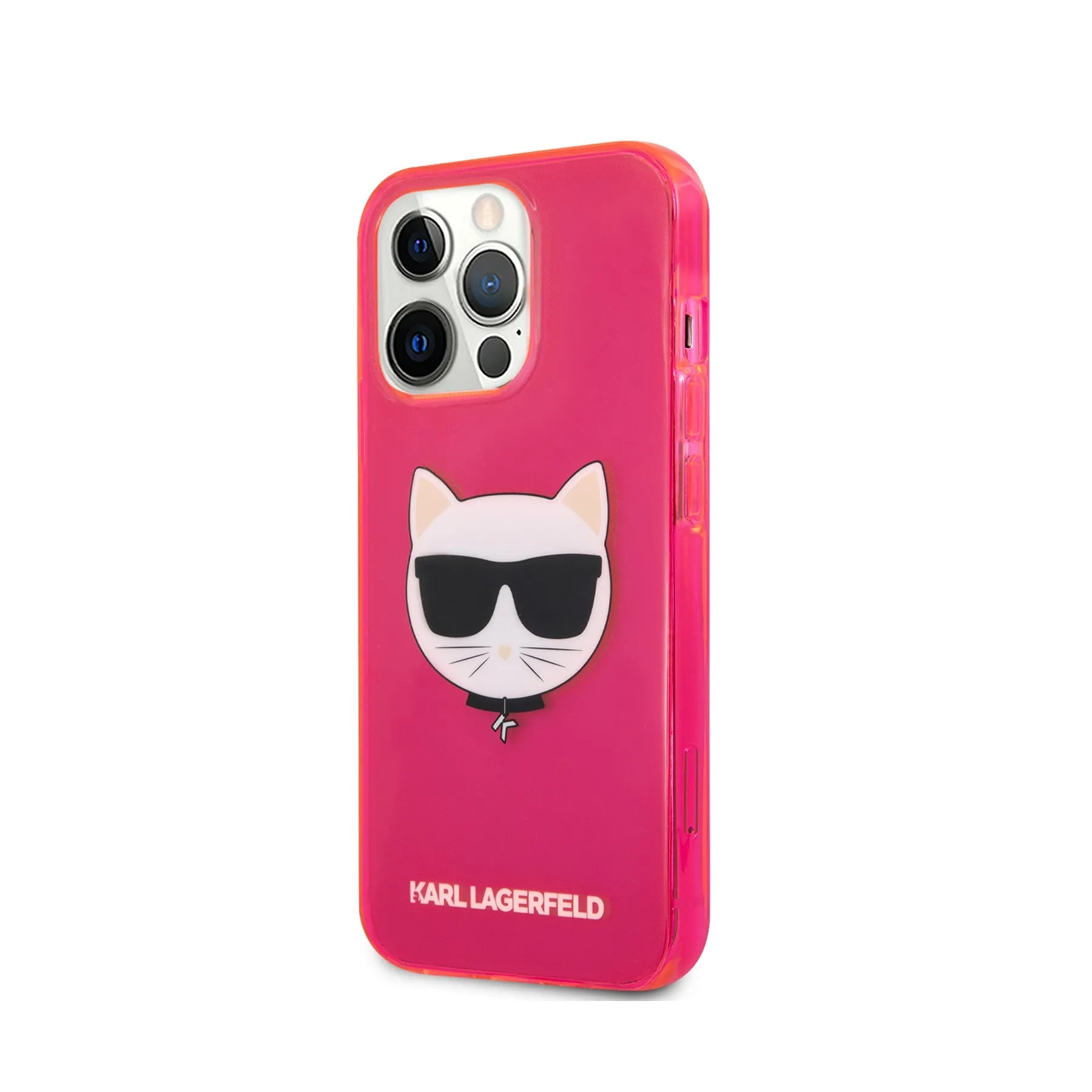 Coque iPhone 13 Pro Karl Lagerfeld Choupette inclinée