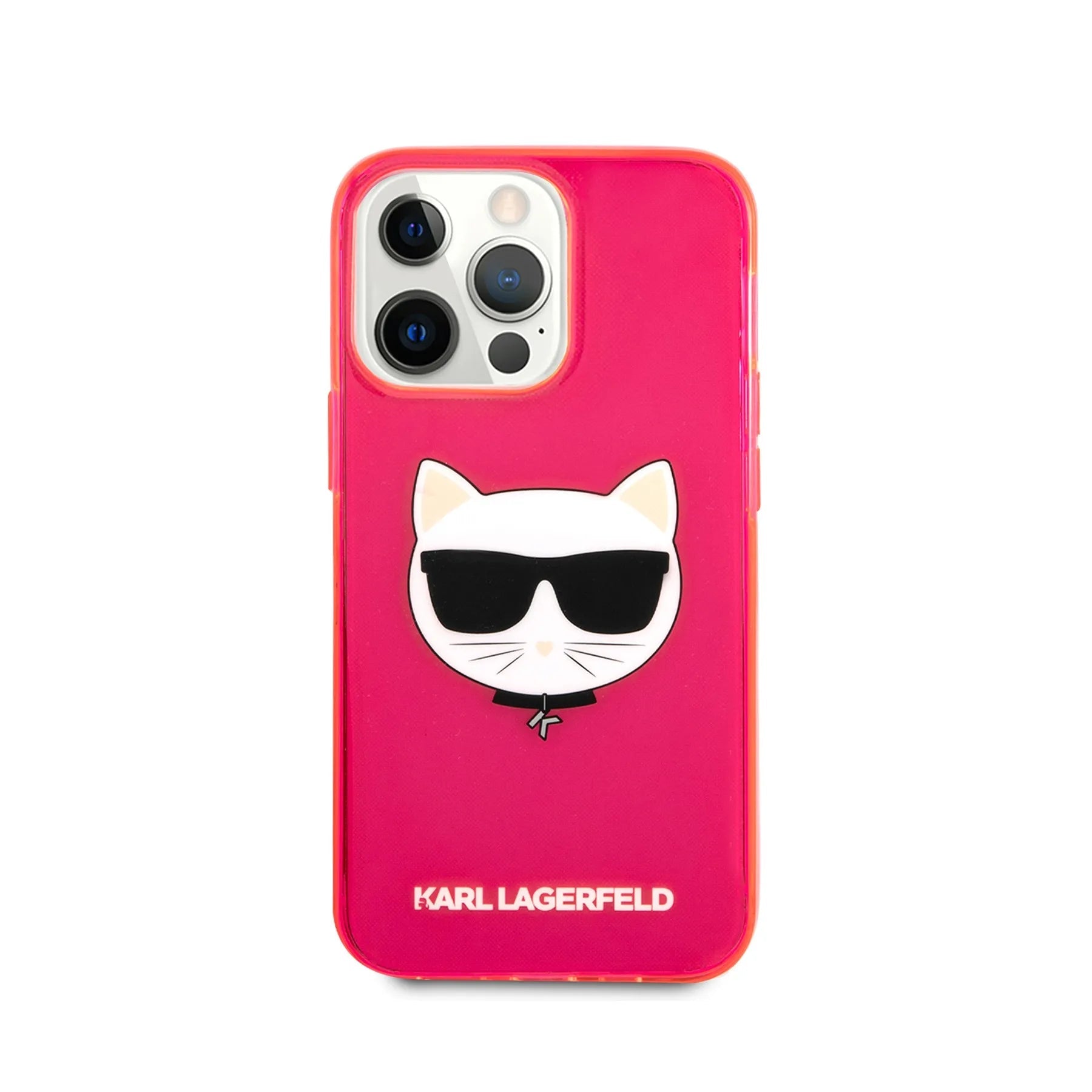 Coque iPhone 13 Pro Karl Lagerfeld Choupette vue face