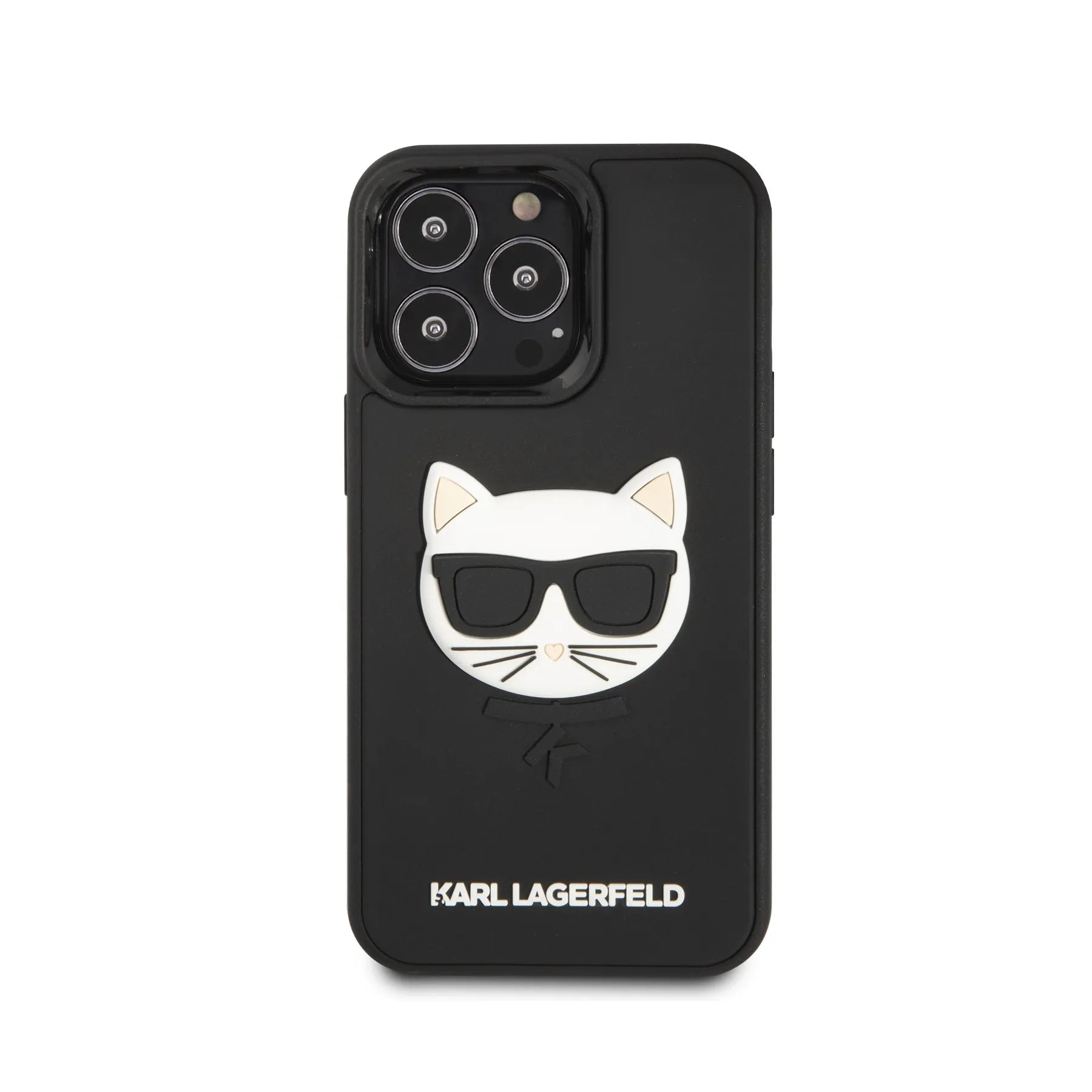 Coque iPhone 13 Pro Karl Lagerfeld Choupette vue face