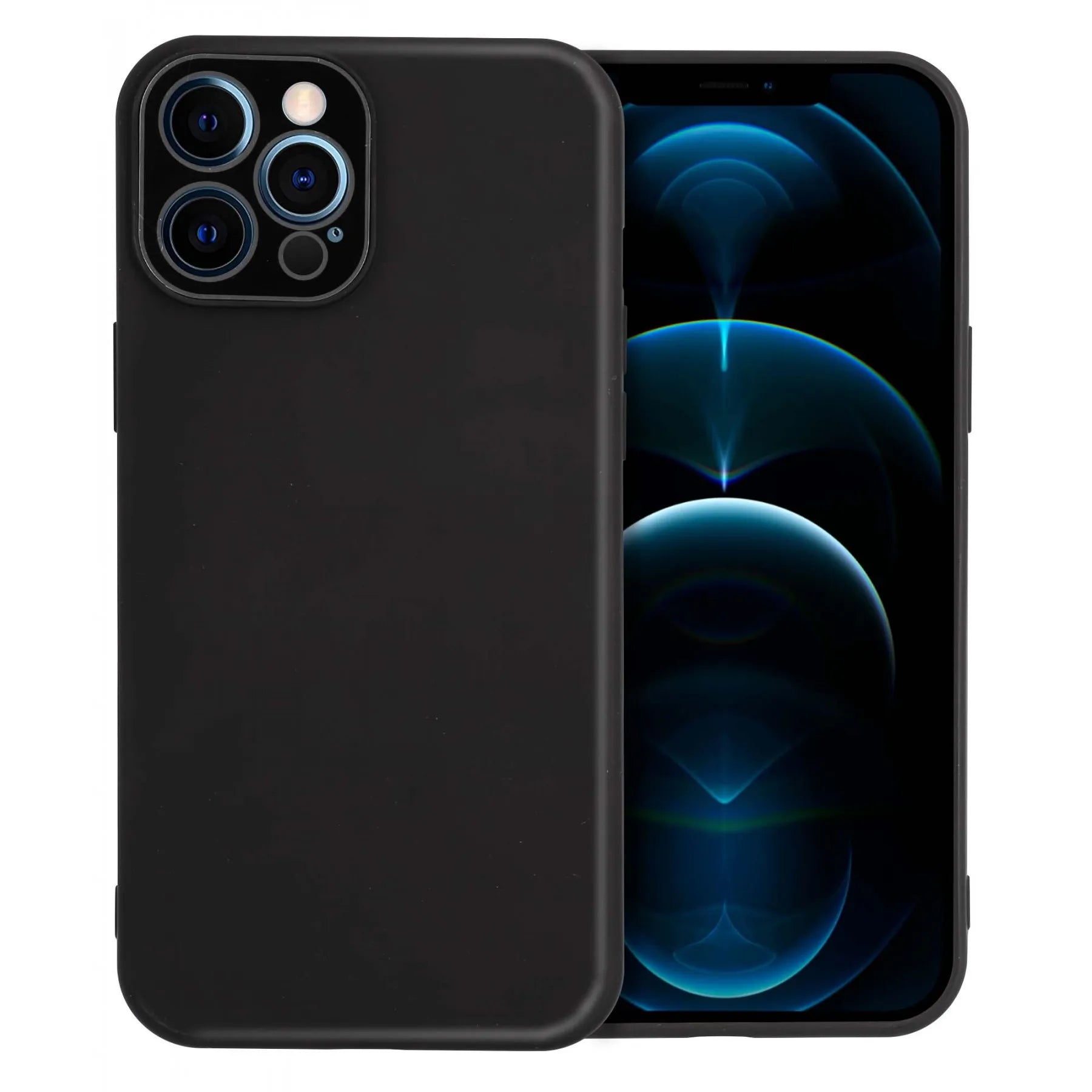 Coque silicone touch avec protection caméra pour iPhone 12 Pro Max - My Store