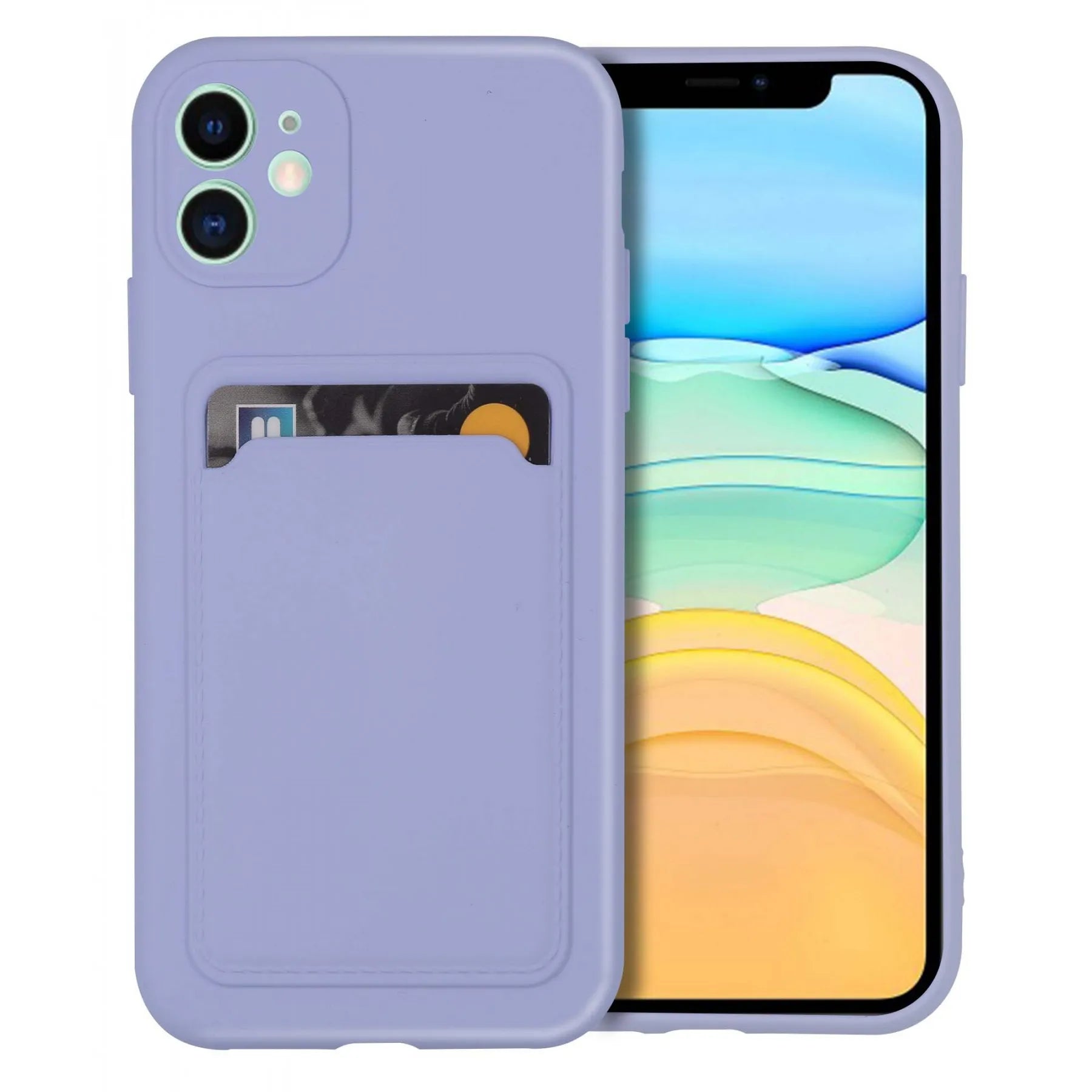 Coque Silicone Touch Porte Carte pour iPhone 11 - My Store