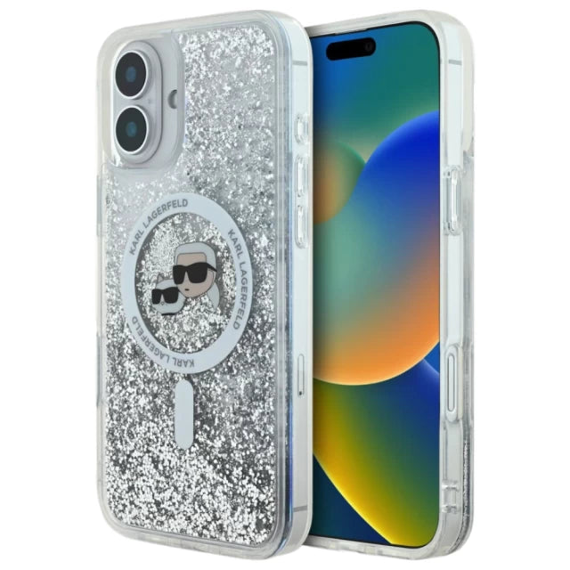 Coque iPhone 16 Plus Karl Lagerfeld et Choupette