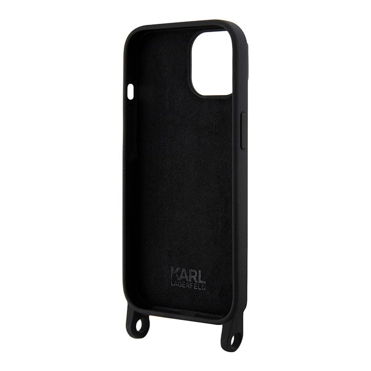 Coque iPhone 15 Karl Lagerfeld Choupette ceinture