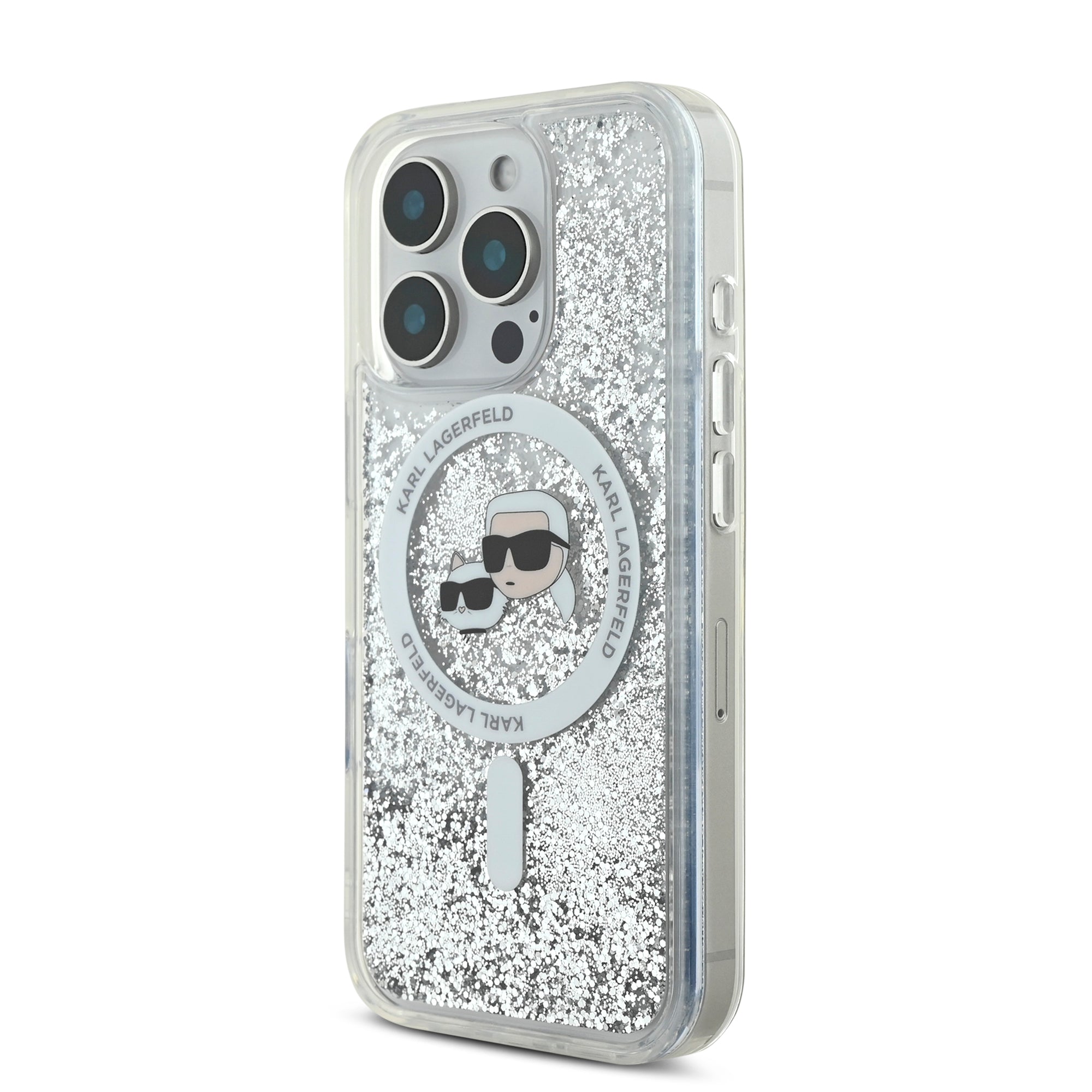 Coque iPhone 16 Pro Karl Lagerfeld Liquid Glitter