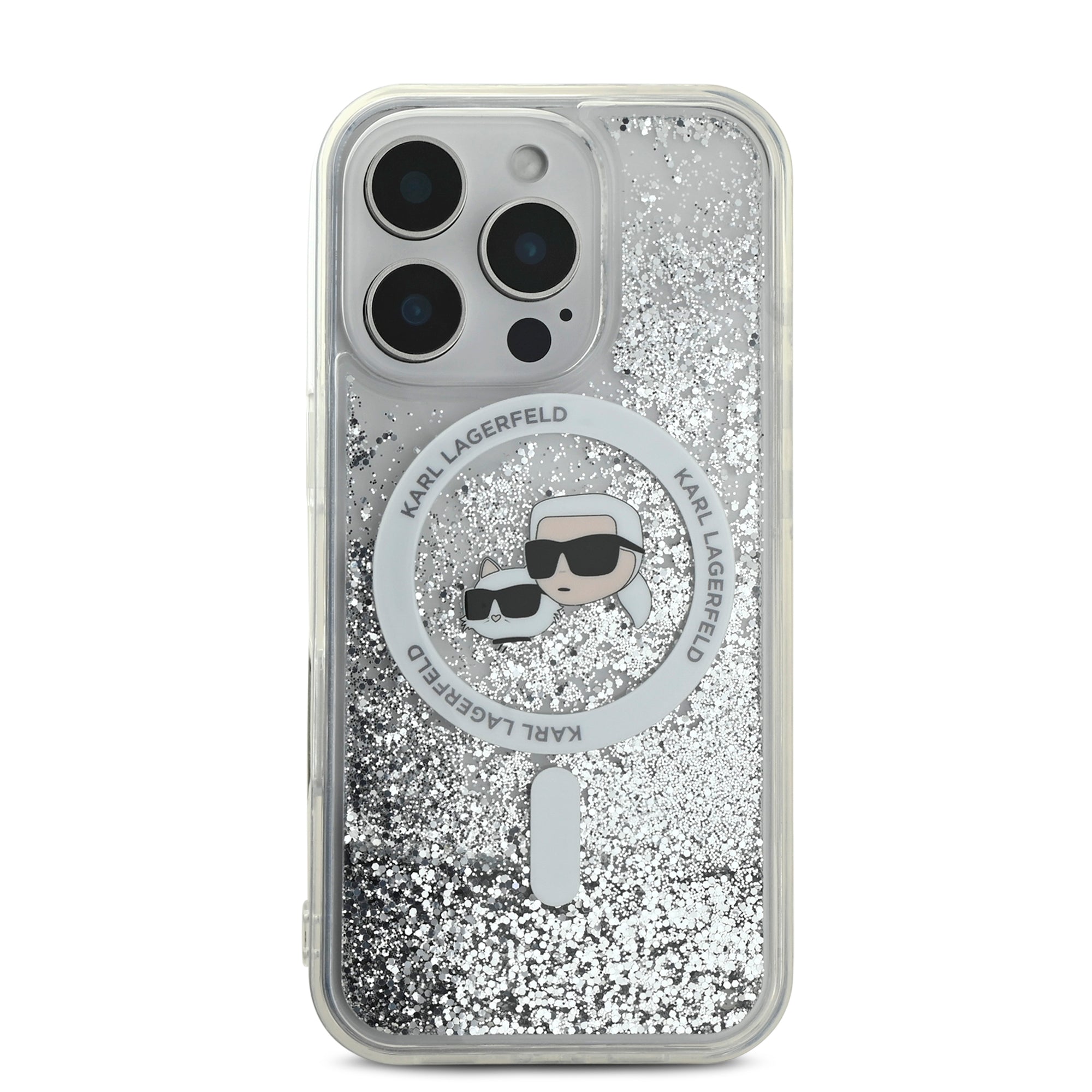 Coque iPhone 16 Pro Karl Lagerfeld Liquid Glitter