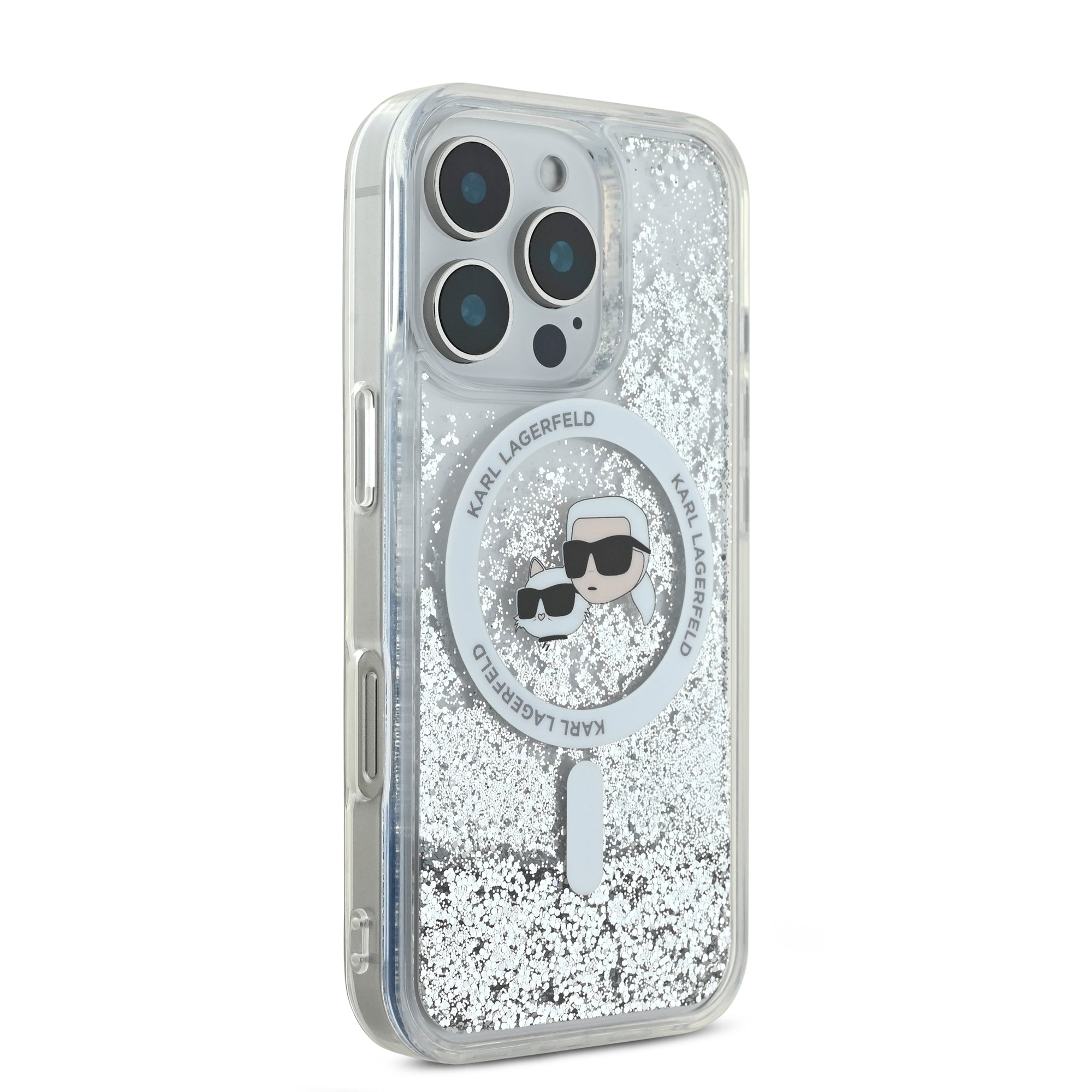 Coque iPhone 16 Pro Karl Lagerfeld Liquid Glitter