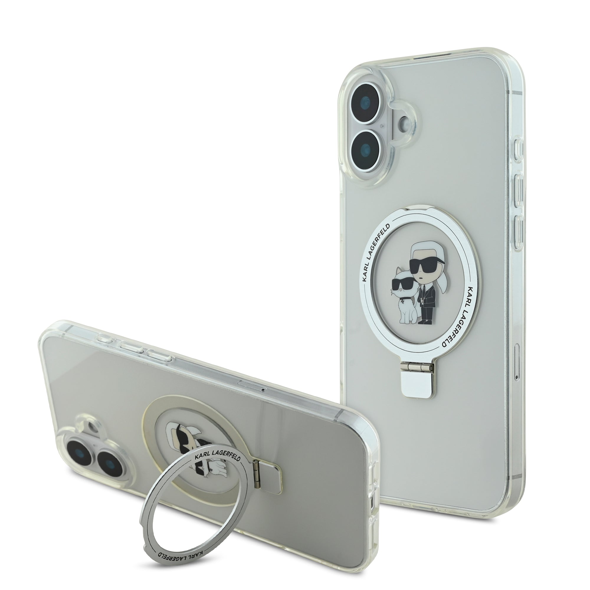 Coque iPhone 16 Plus Karl Lagerfeld et Choupette