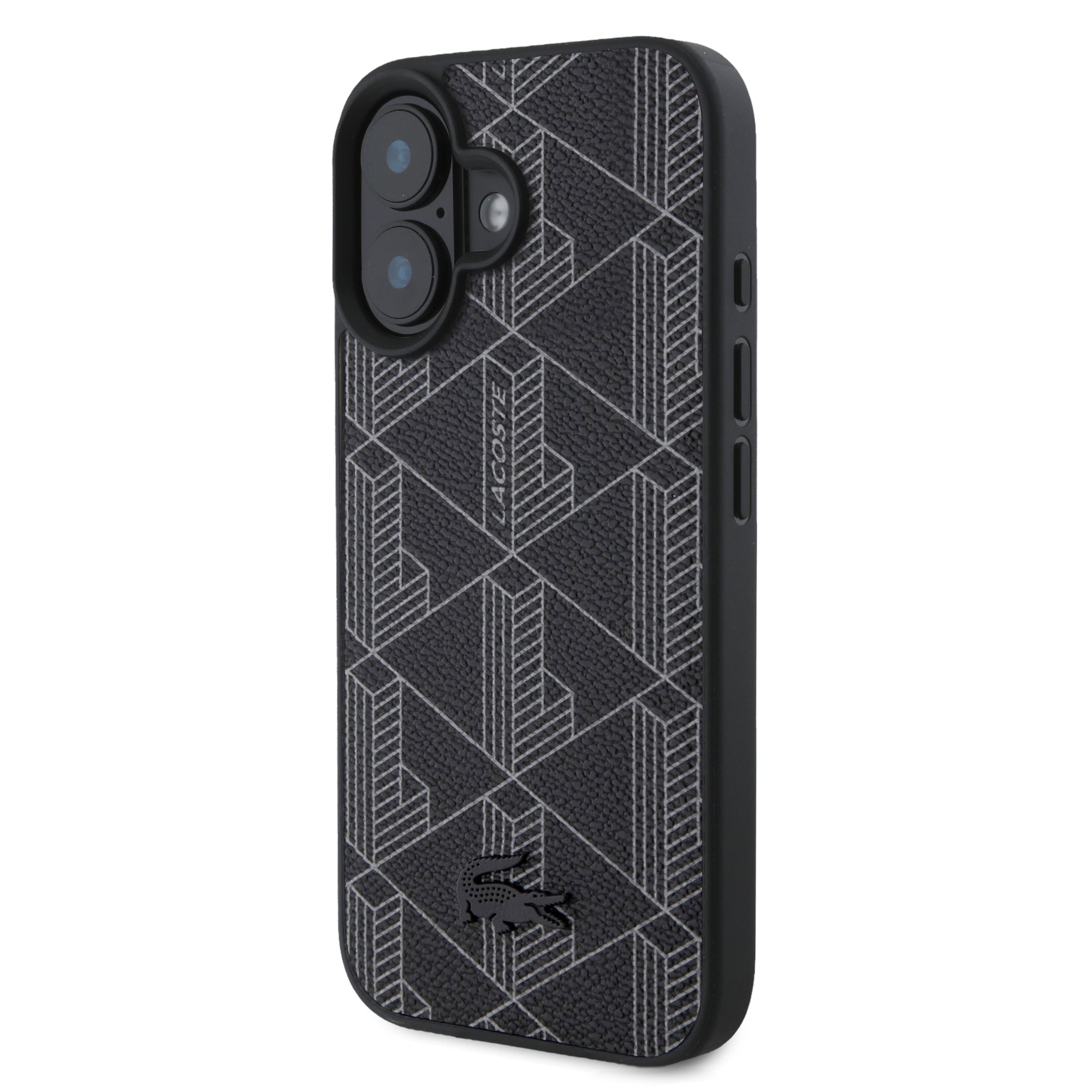 Coque iPhone 16 Plus Lacoste motif