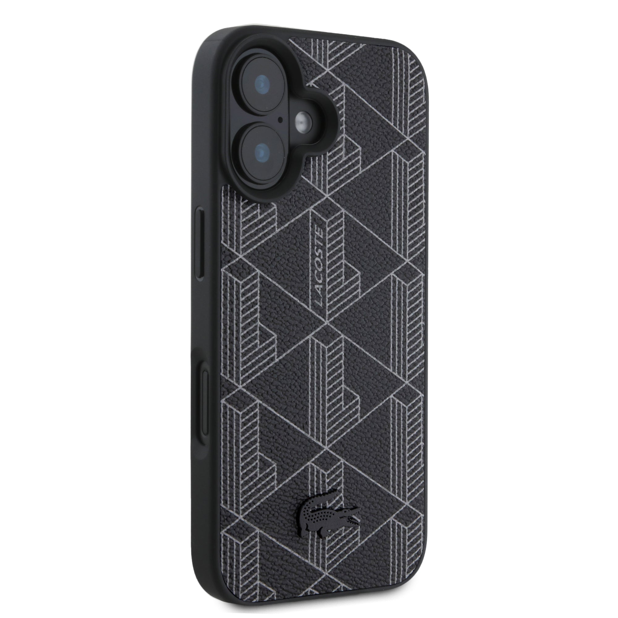 Coque iPhone 16 Plus Lacoste motif