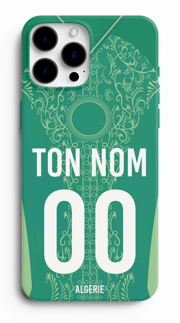 Coque foot personnalisée maillot Algérie vert