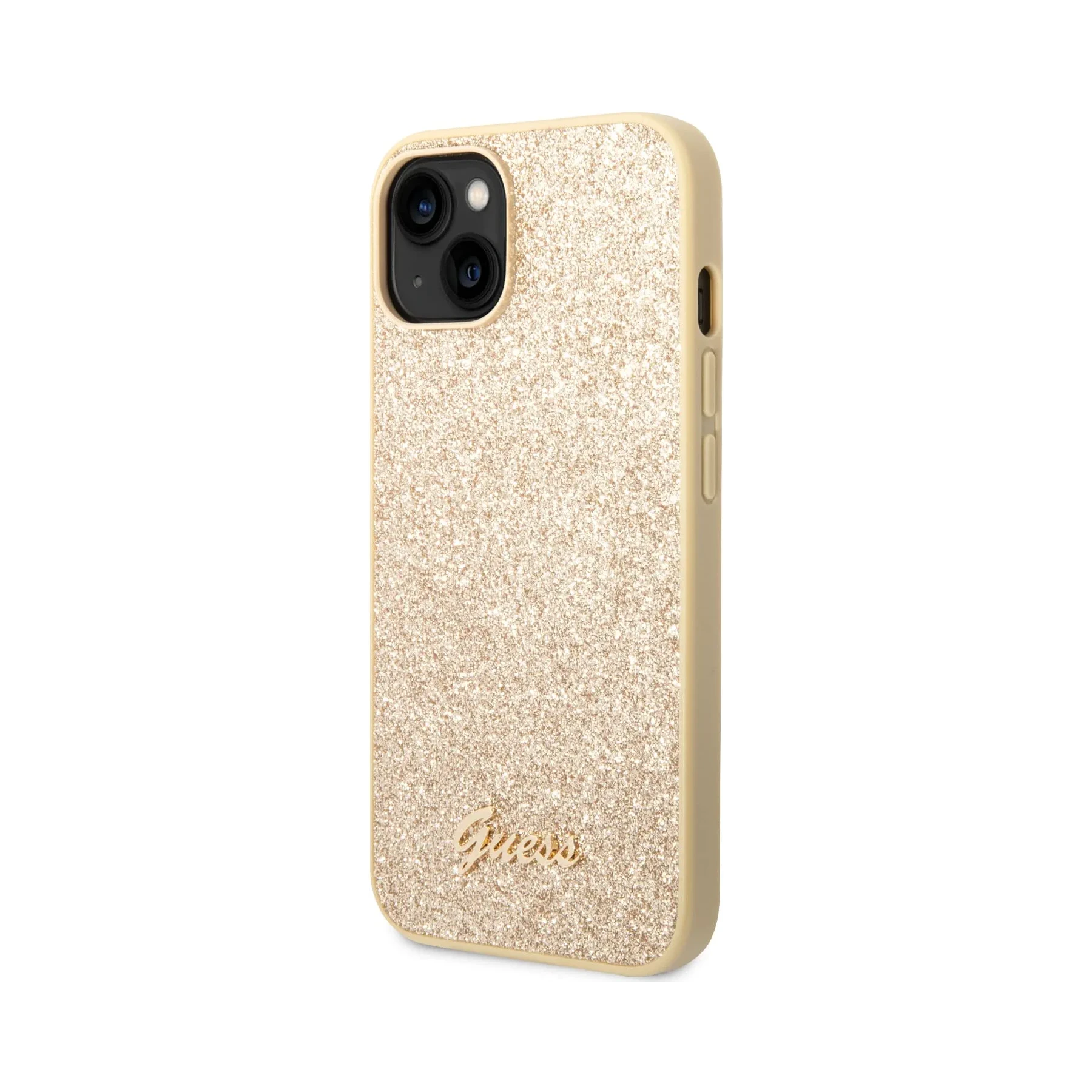 Coque iPhone 14 Guess brillante inclinée 