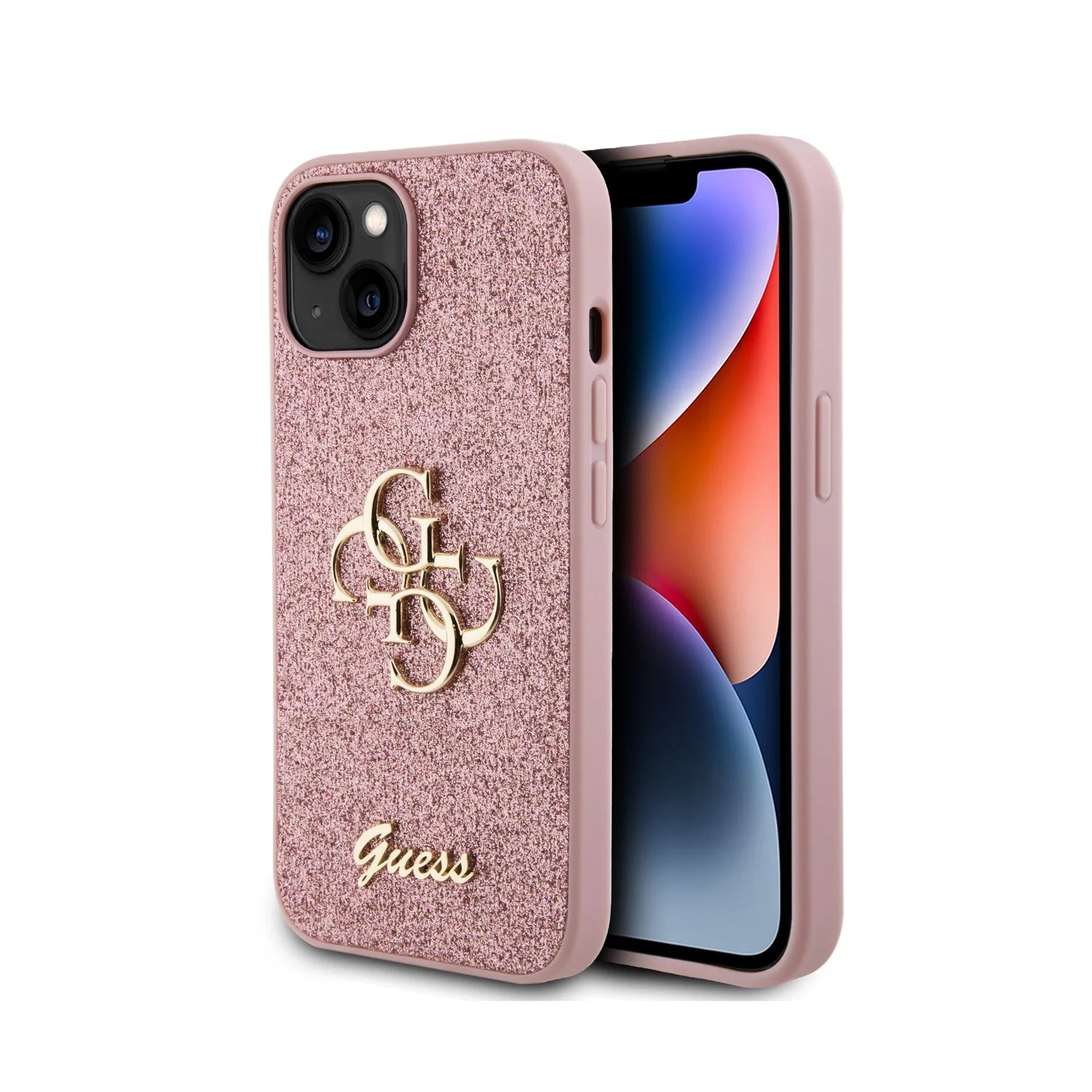 Coque iPhone 14 Guess 4G brillante 2 vues