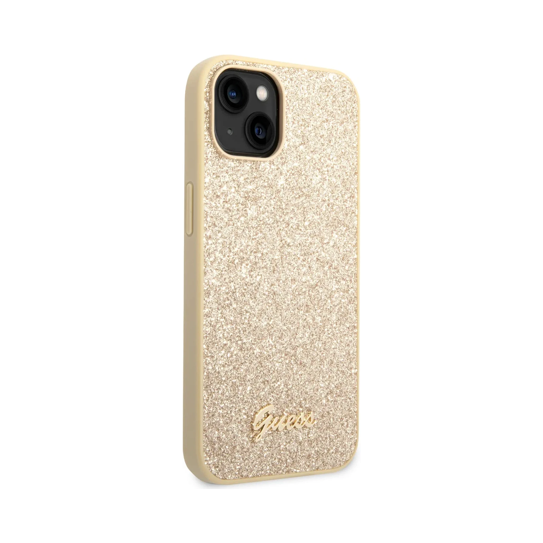 Coque iPhone 14 Guess brillante vue droite