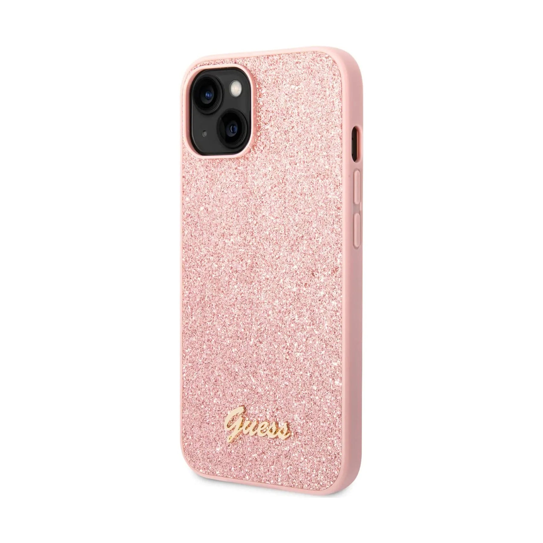 Coque iPhone 14 Guess brillante inclinée 