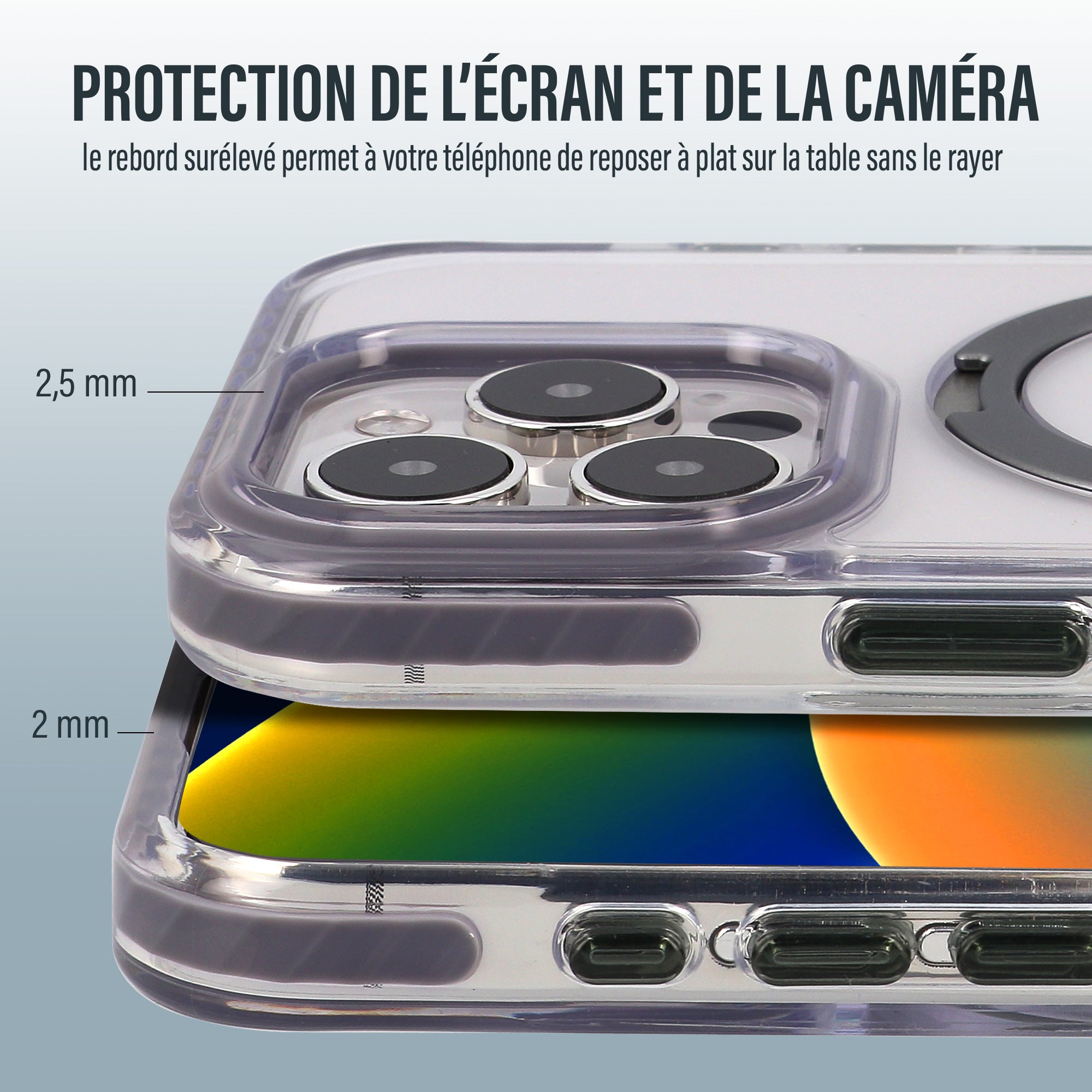 Coque iPhone 16 Pro Akses Hybrid Magsafe Anneaux