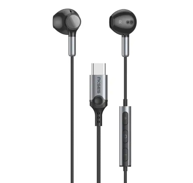 Écouteurs filaires intra-auriculaires USB-C noir