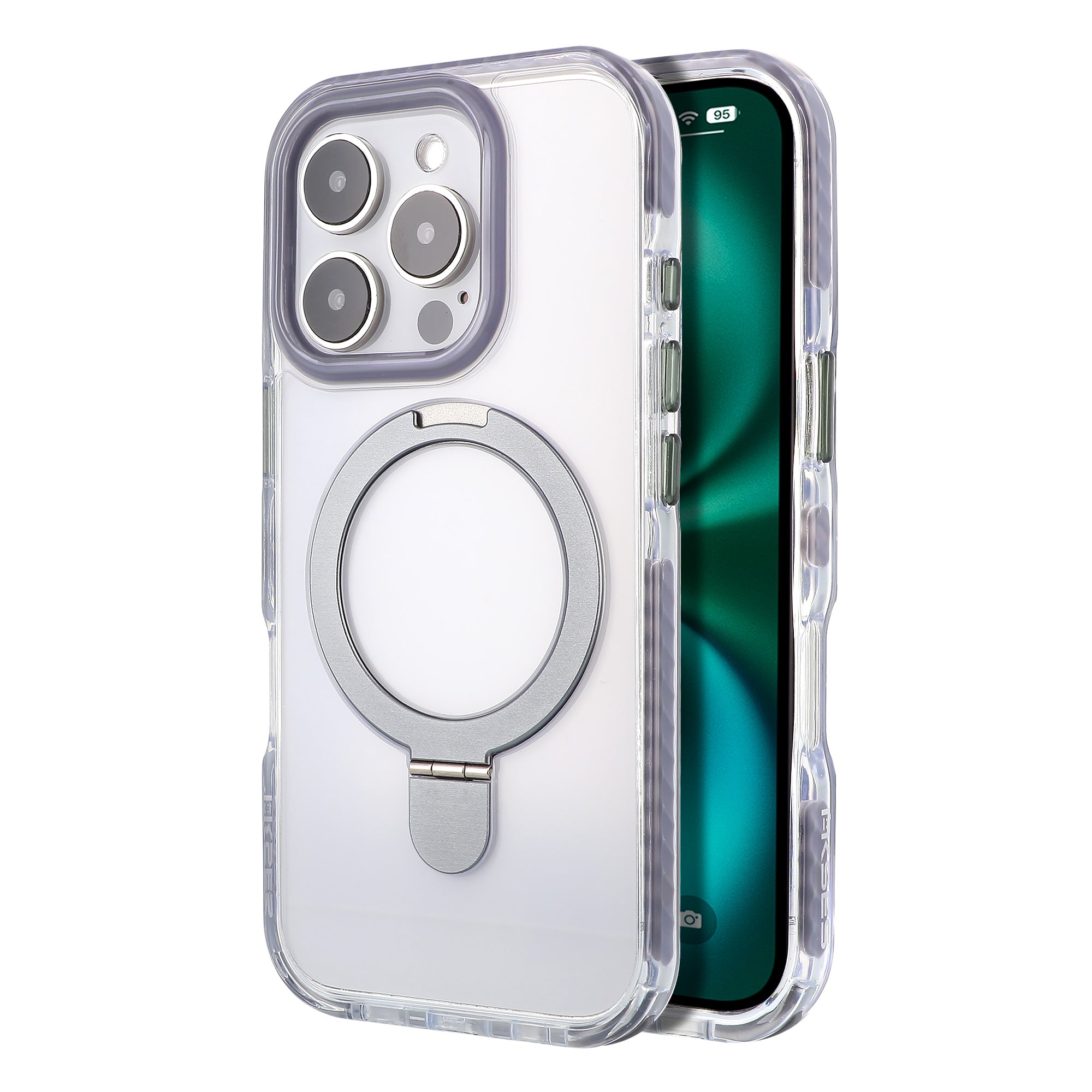 Coque iPhone 16 Plus Akses Hybrid Magsafe Anneaux Cordon