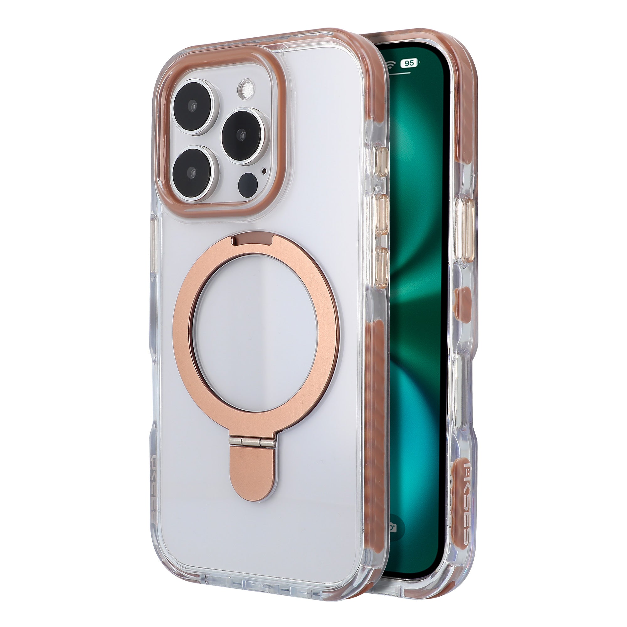 Coque iPhone 16 Pro Akses Hybrid Magsafe Anneaux