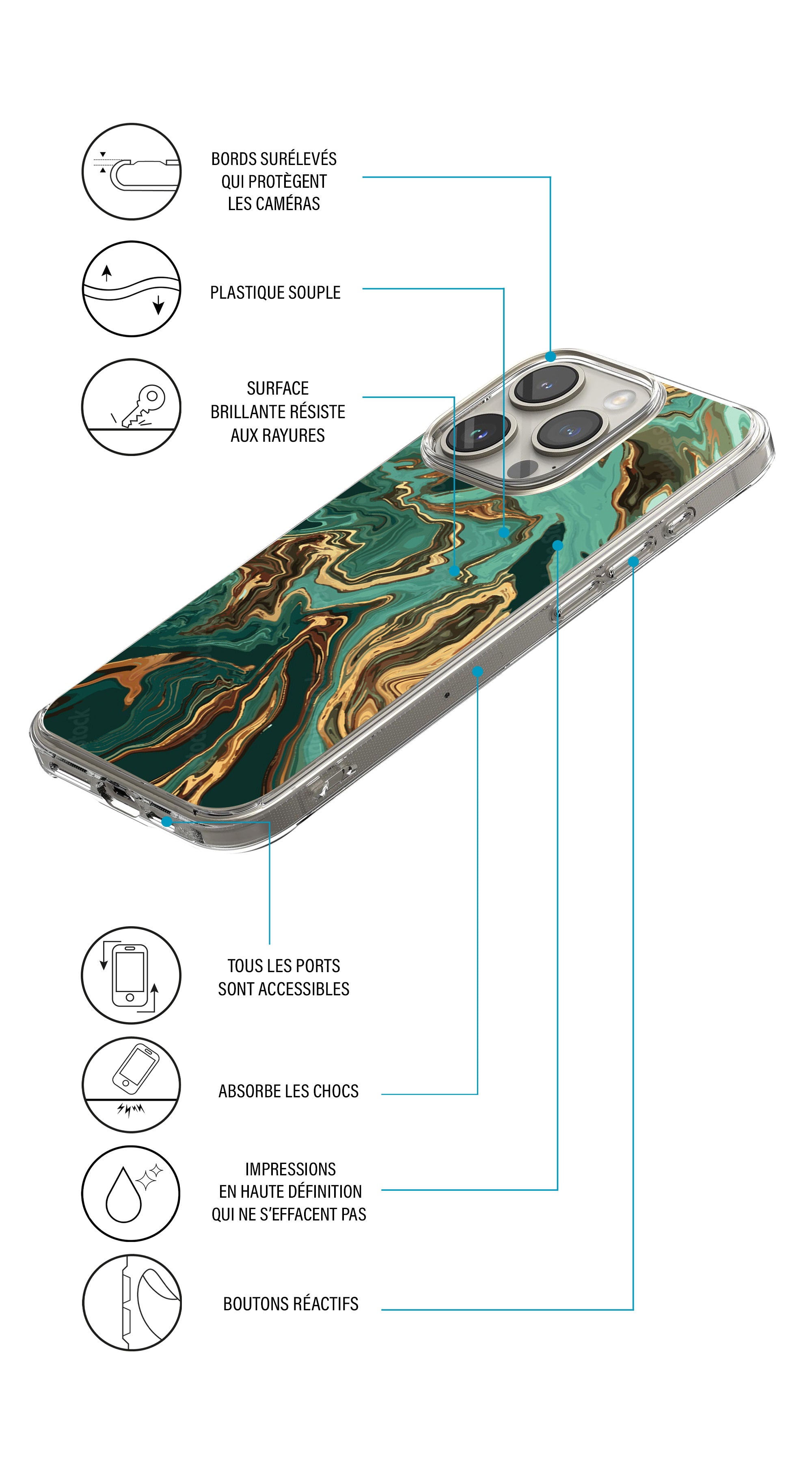 Coque Galaxy S10E collection marbre