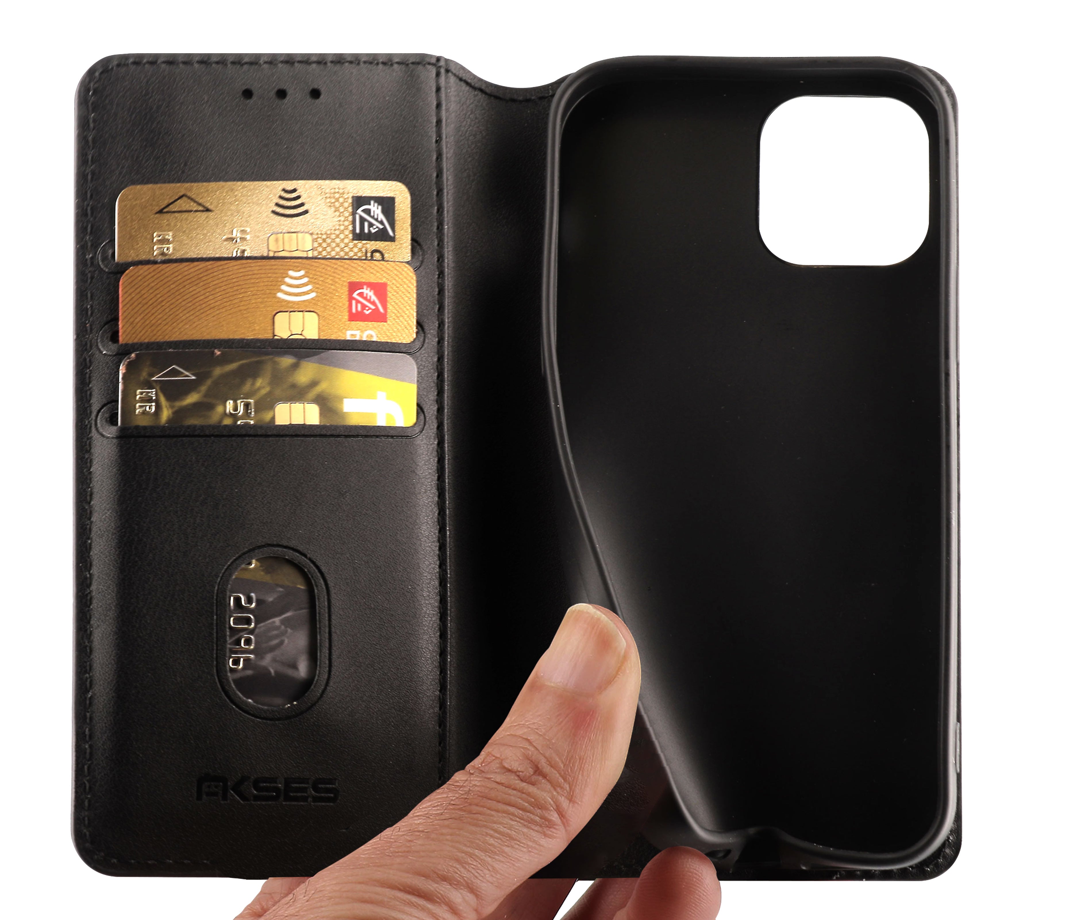 Étui iphone 12 mini folio lisse